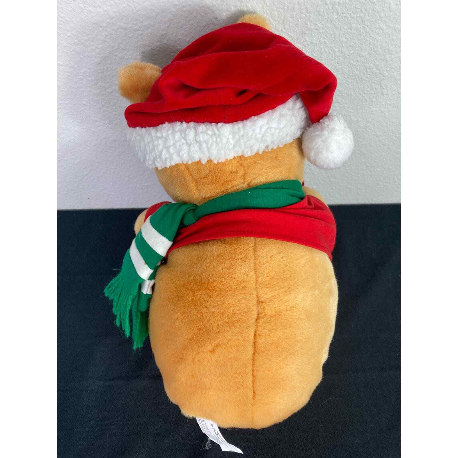 Disney Winnie the Pooh Plush 19 Inch Christmas Holiday Stuffed Bear Toy - Thumbnail 8
