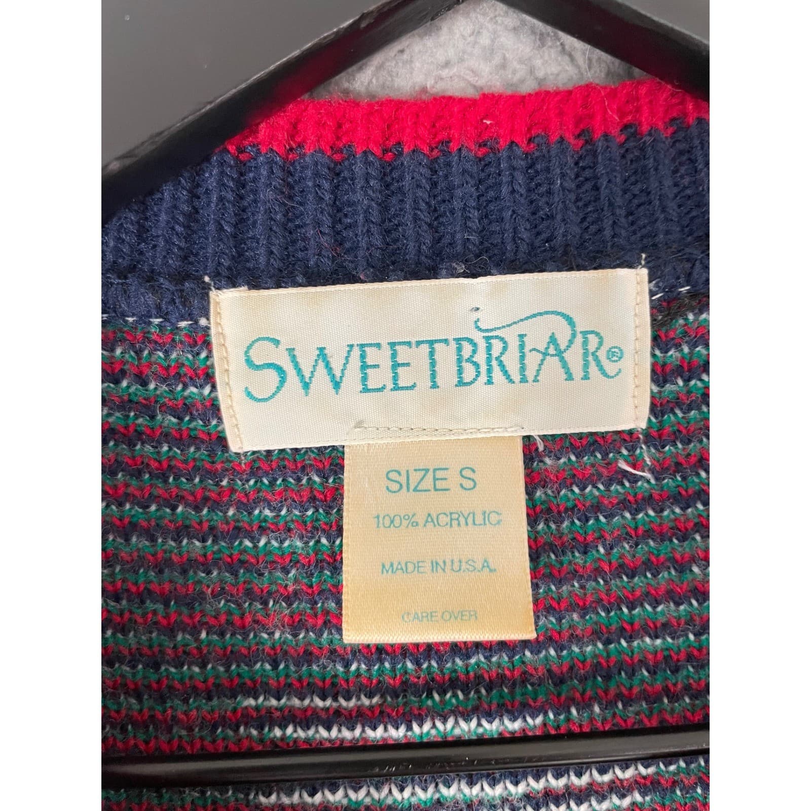 Vintage 90s Sweet Briar Ugly Christmas Sweater Women's Small Tree Gifts Holiday - Thumbnail 2