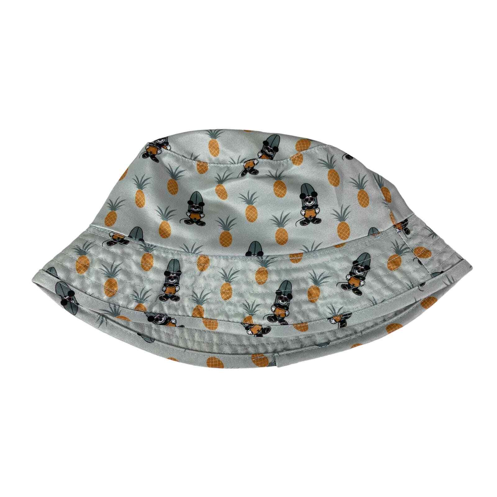 Disney Junior Mickey Reversible Bucket Hat OSFM Kids Summer Cap Green Boys Girls - Thumbnail 2