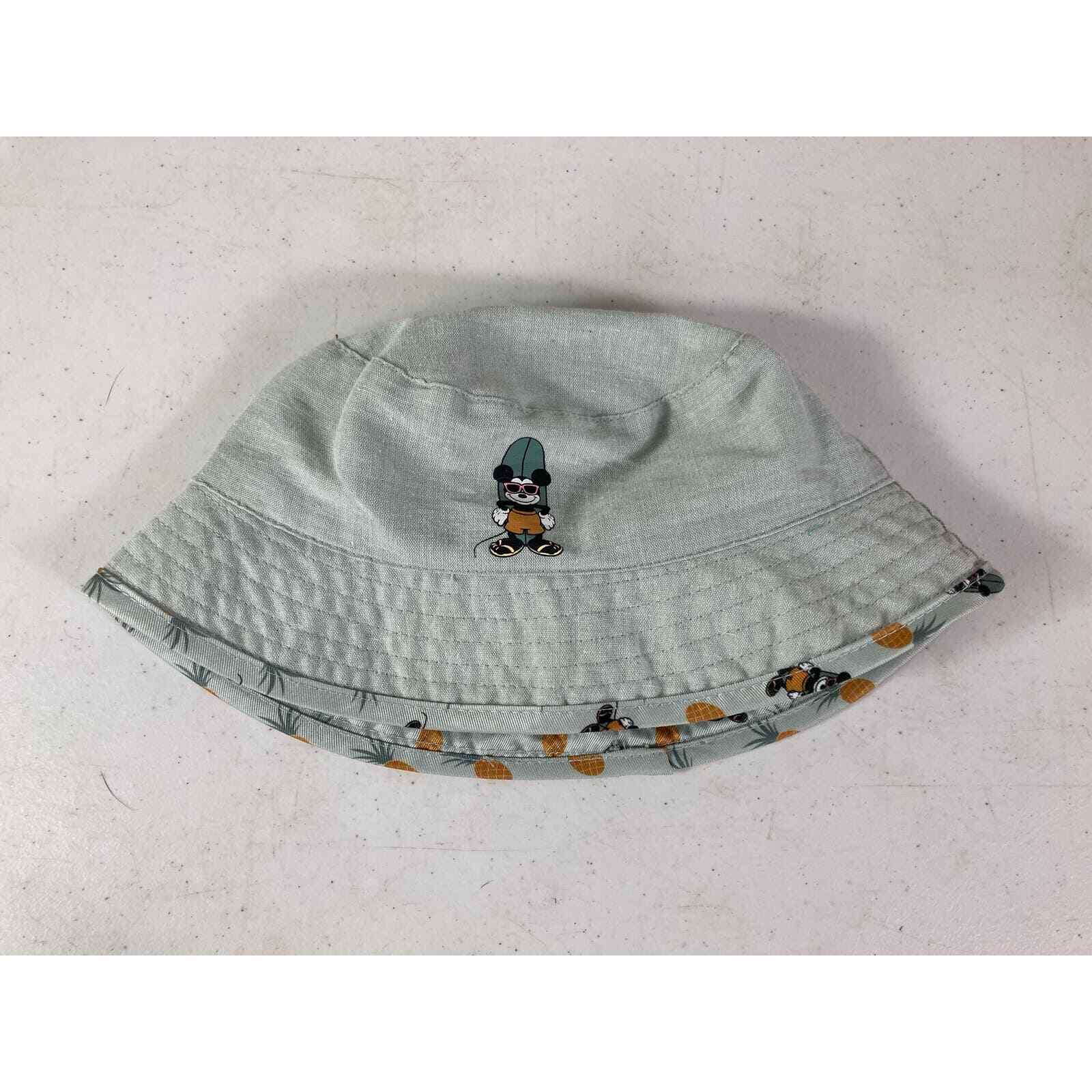 Disney Junior Mickey Reversible Bucket Hat OSFM Kids Summer Cap Green Boys Girls - Thumbnail 5