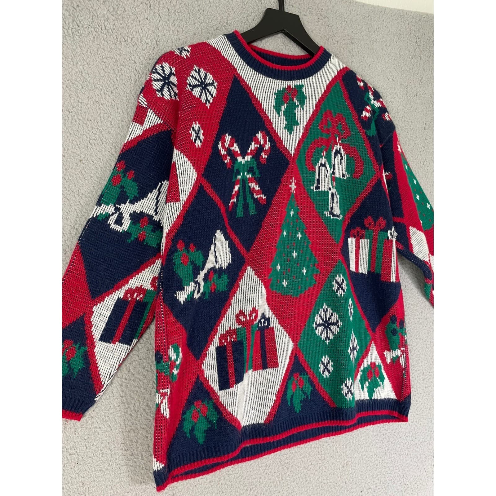 Vintage 90s Sweet Briar Ugly Christmas Sweater Women's Small Tree Gifts Holiday - Thumbnail 6