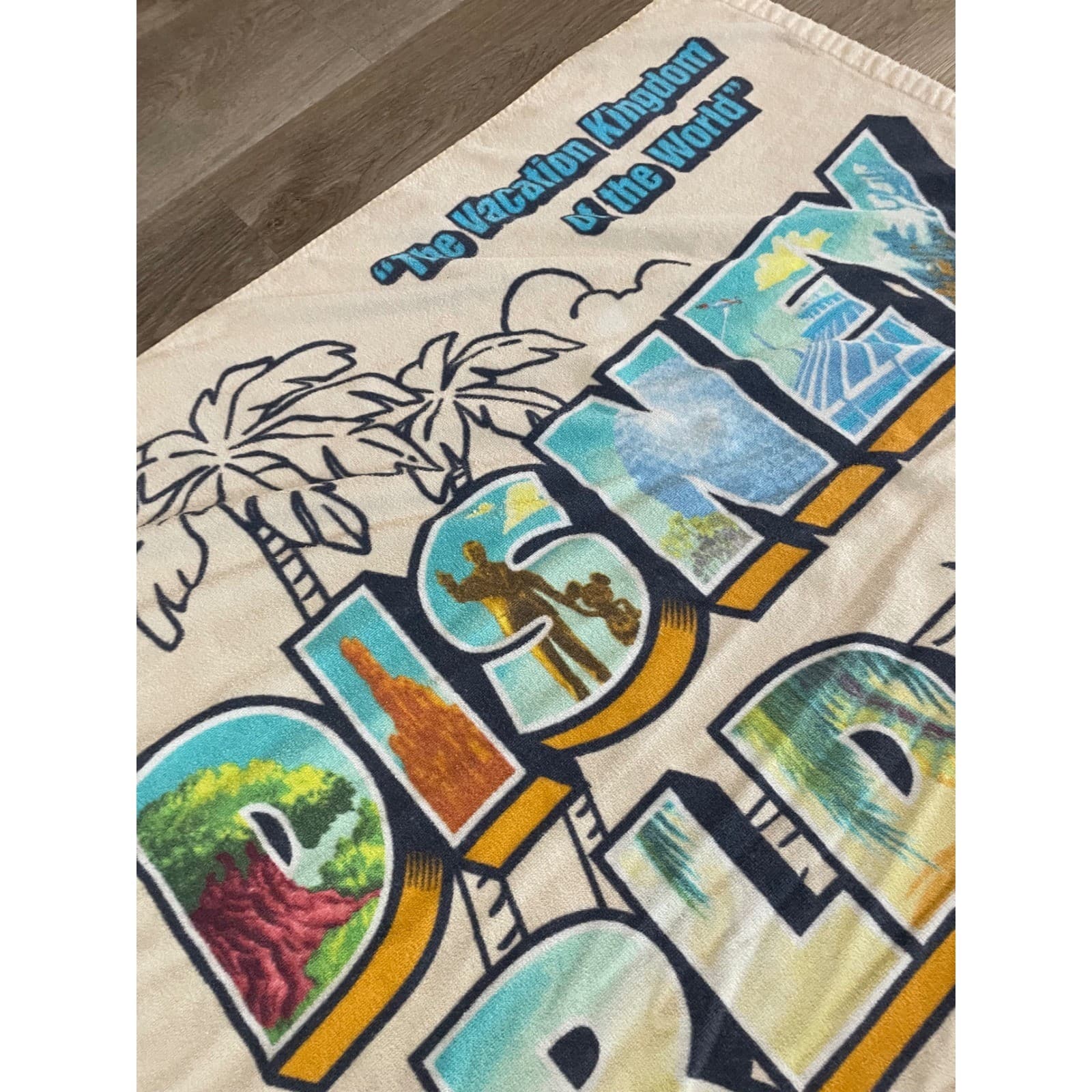 Disney World Beach Towel Walt Disney World Resort Cotton Graphic Pool - Thumbnail 10