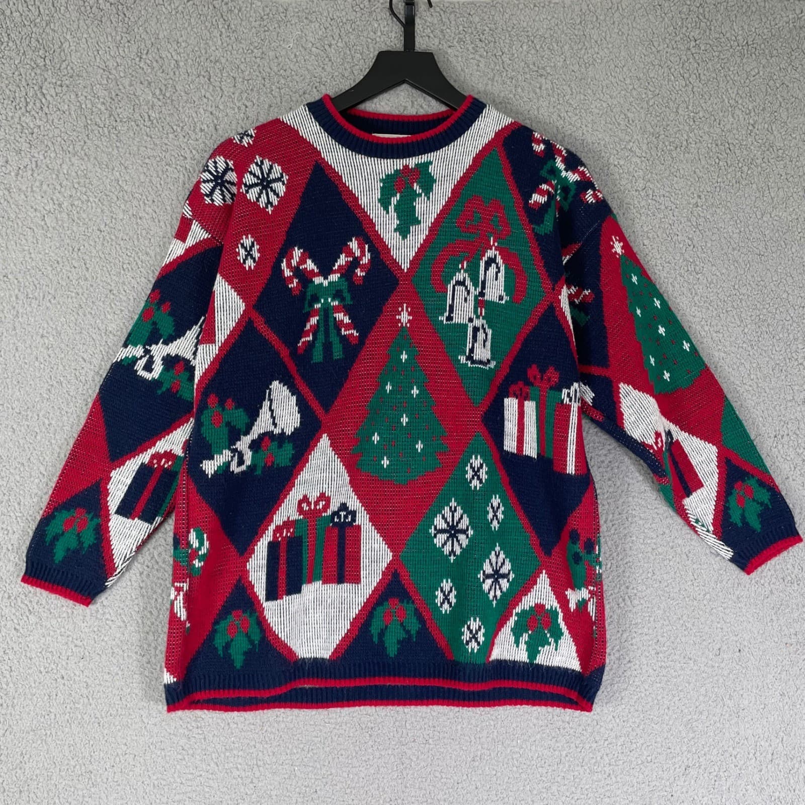 Vintage 90s Sweet Briar Ugly Christmas Sweater Women's Small Tree Gifts Holiday - Thumbnail 3