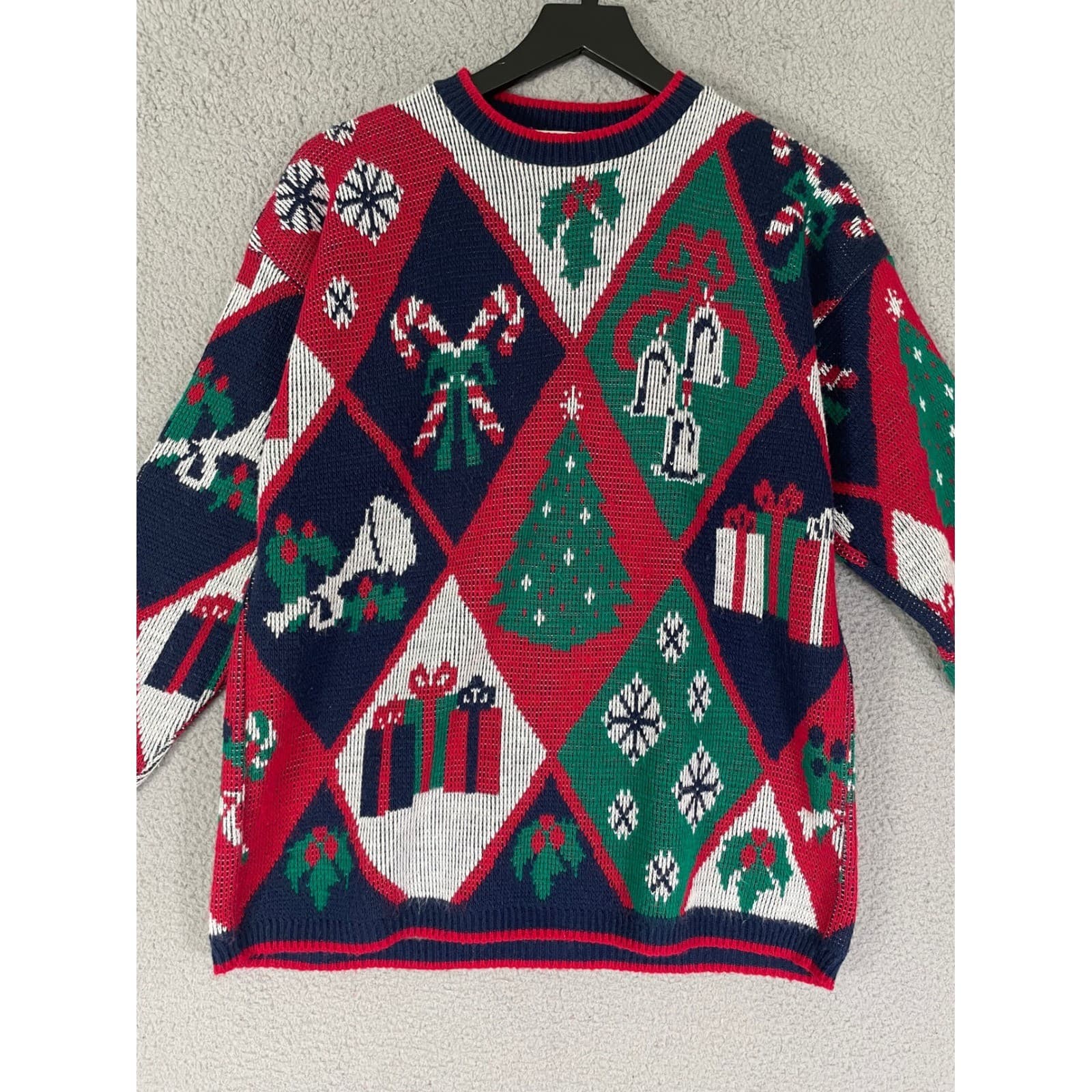 Vintage 90s Sweet Briar Ugly Christmas Sweater Women's Small Tree Gifts Holiday - Thumbnail 5