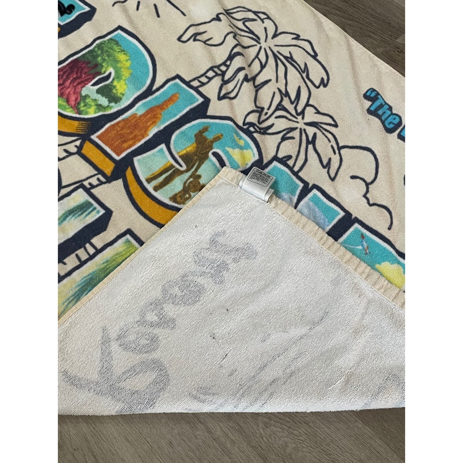 Disney World Beach Towel Walt Disney World Resort Cotton Graphic Pool - Thumbnail 6