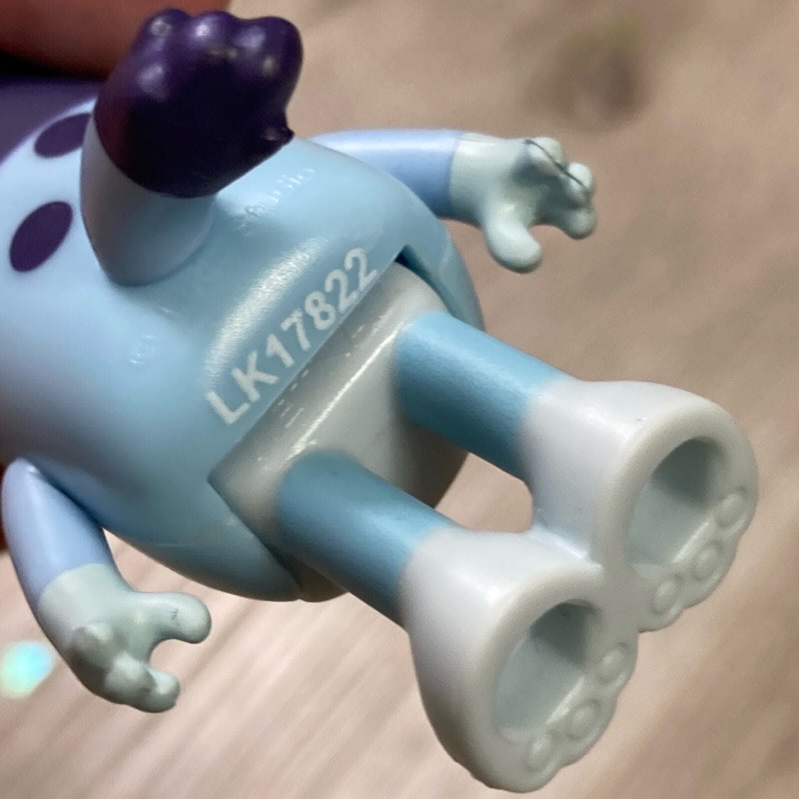Bluey Bandit Dad Figure 2.5” White Eyebrows PVC Toy Loose Cartoon Dog - Thumbnail 7