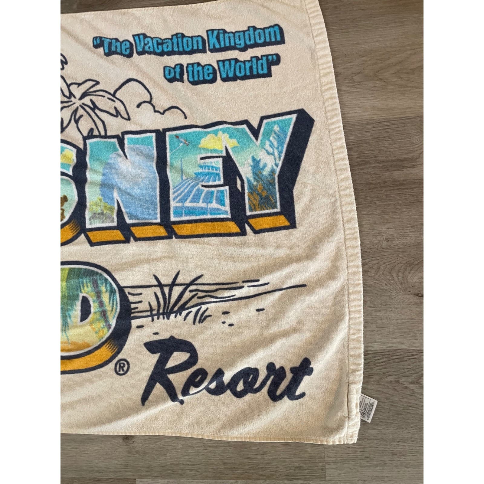 Disney World Beach Towel Walt Disney World Resort Cotton Graphic Pool - Thumbnail 7