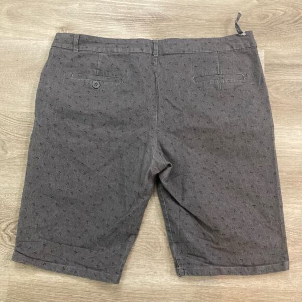Red Rhino Men's Chino Shorts Gray Size 38 Casual Summer Button Closure Pockets - Thumbnail 4