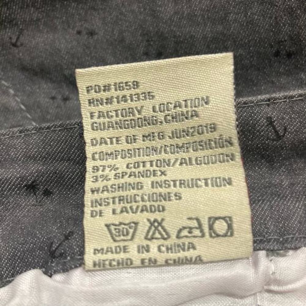 Red Rhino Men's Chino Shorts Gray Size 38 Casual Summer Button Closure Pockets - Thumbnail 5