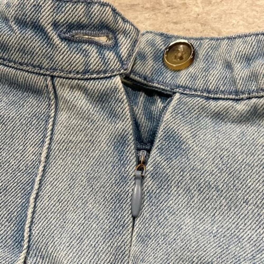 Forever 21 Kids Girls Pleated Denim Skirt Blue Size 13 Casual Spring Summer - Thumbnail 7