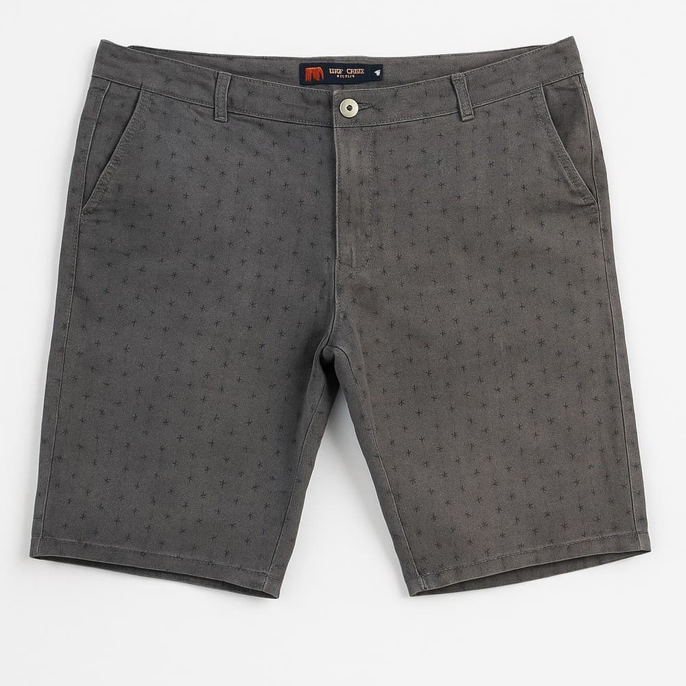 Red Rhino Men's Chino Shorts Gray Size 38 Casual Summer Button Closure Pockets - Thumbnail 10