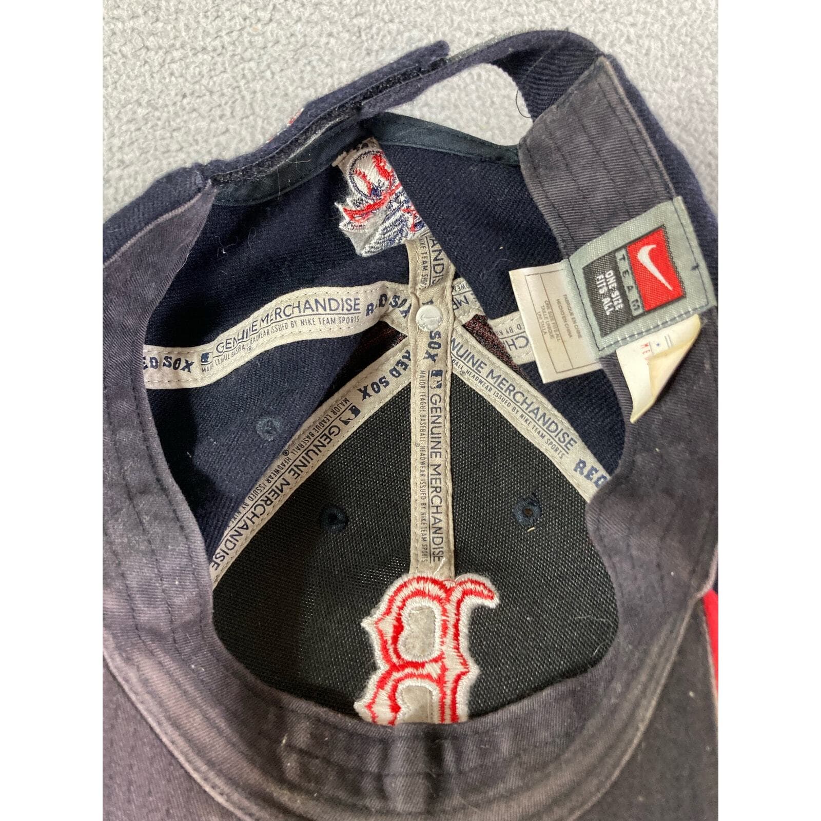Boston Red Sox Nike Hat Strapback MLB Baseball Cap Embroidered Logo - Thumbnail 7