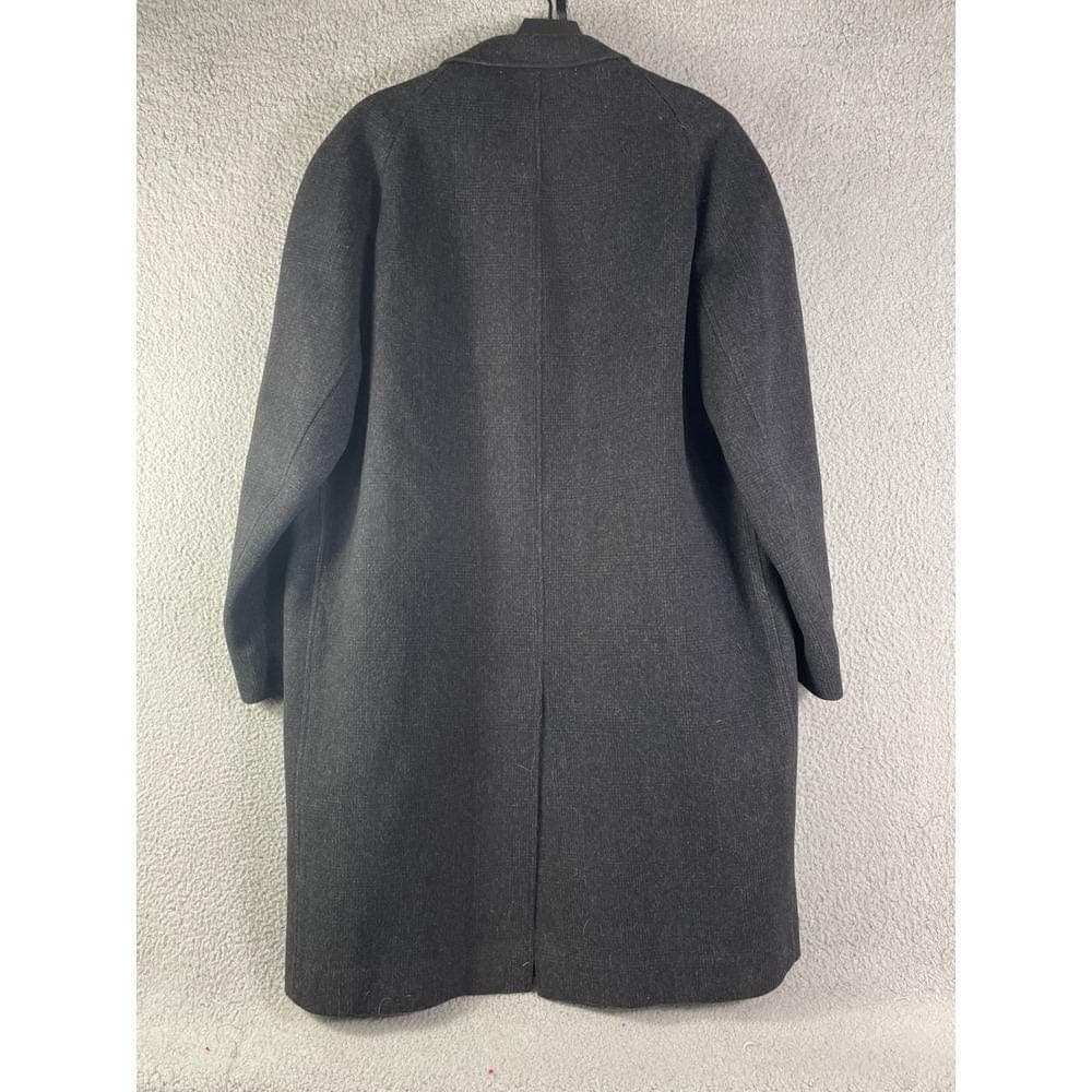 Alexandre Oxford Street London Charcoal Grey Wool Blend Overcoat XL Notch Lapel - Thumbnail 6