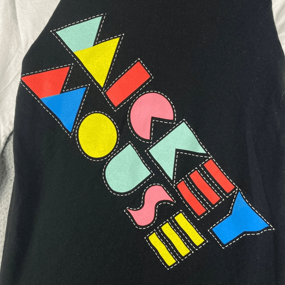 Disney Parks Mickey Mouse Shirt Adult Small Retro Graphic Raglan Tee - Thumbnail 5