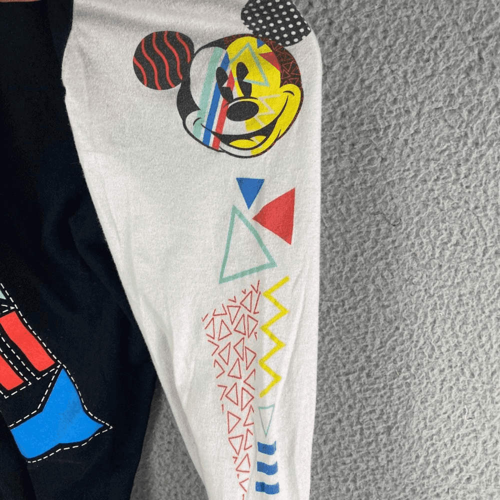 Disney Parks Mickey Mouse Shirt Adult Small Retro Graphic Raglan Tee - Thumbnail 7
