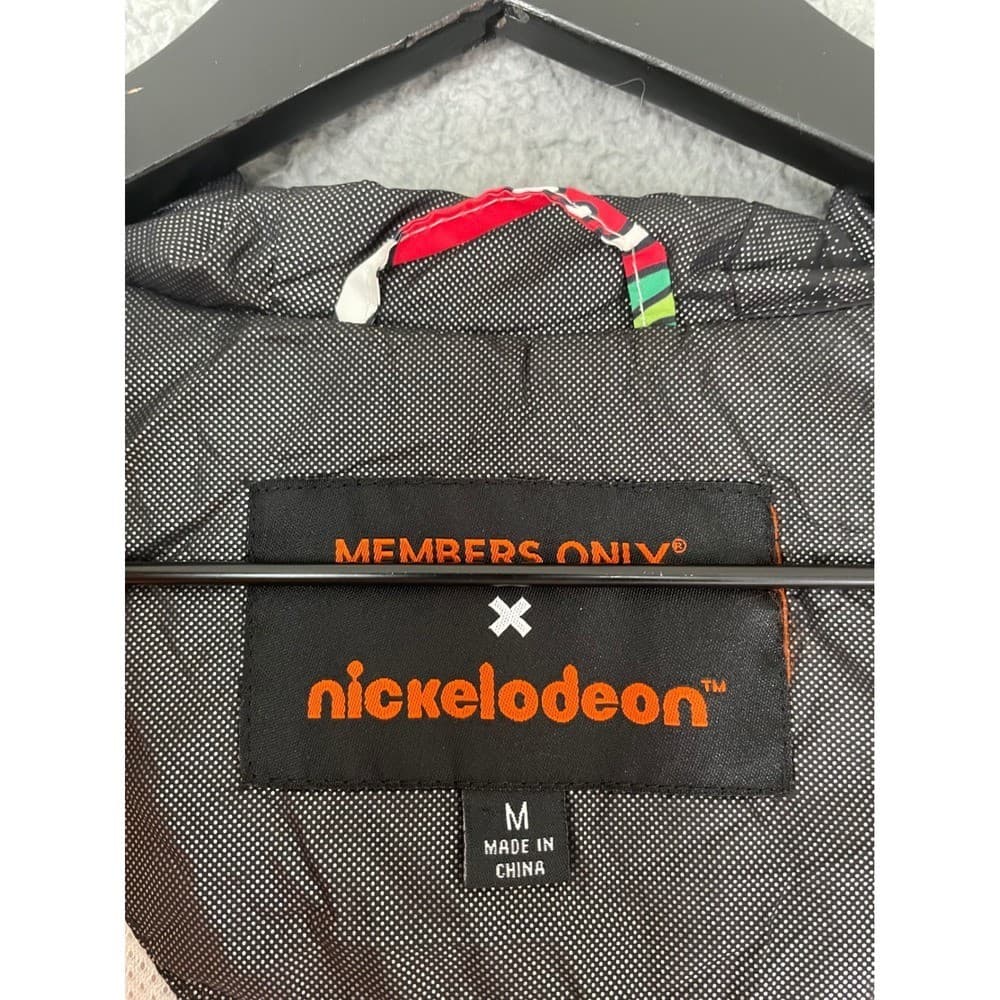 Nickelodeon x Members Only 90s Cartoon All Over Print Windbreaker Jacket Men's M - Thumbnail 4