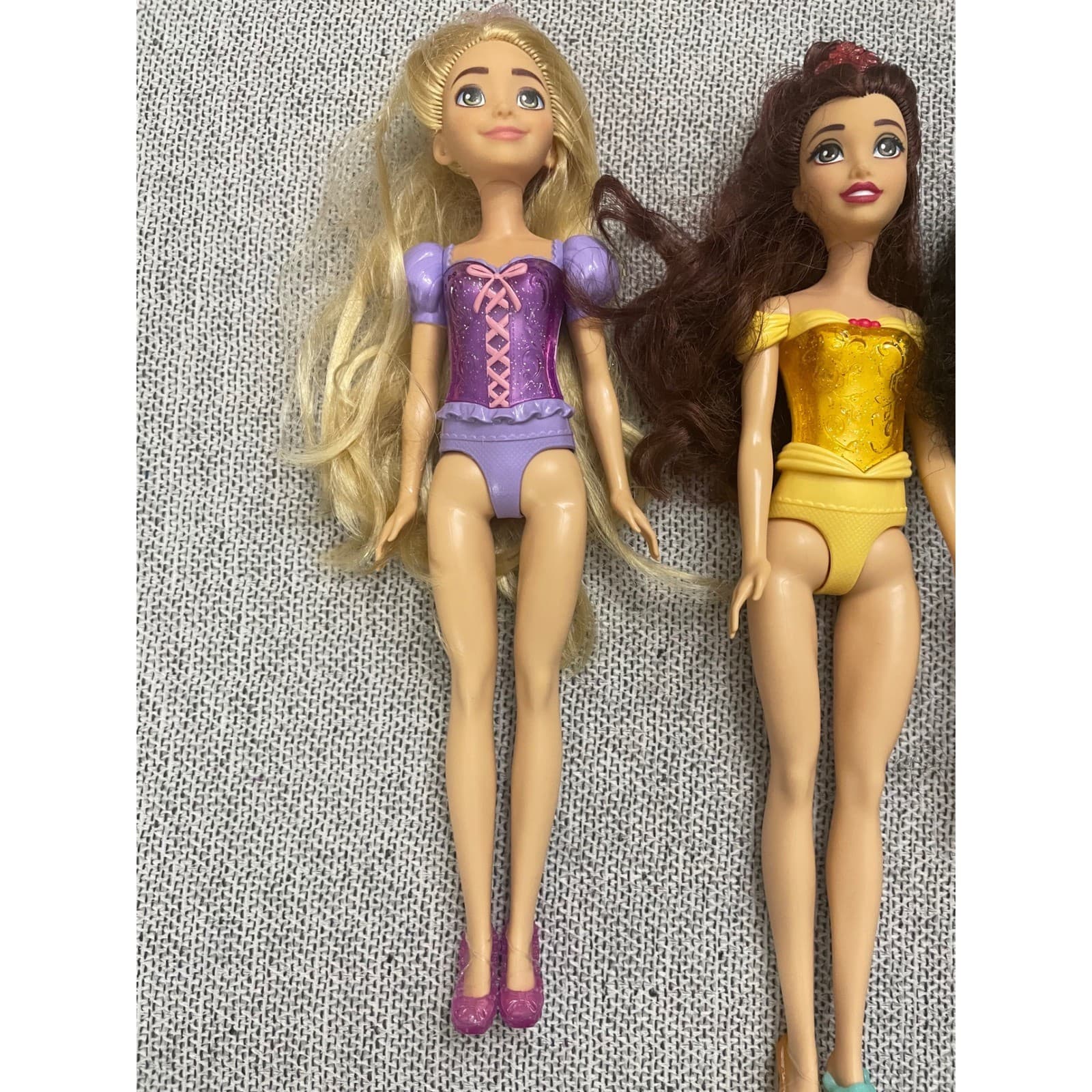 Disney Princess Doll Lot Rapunzel Belle Moana 3 Piece Set 11-12 Inch Dolls - Thumbnail 4