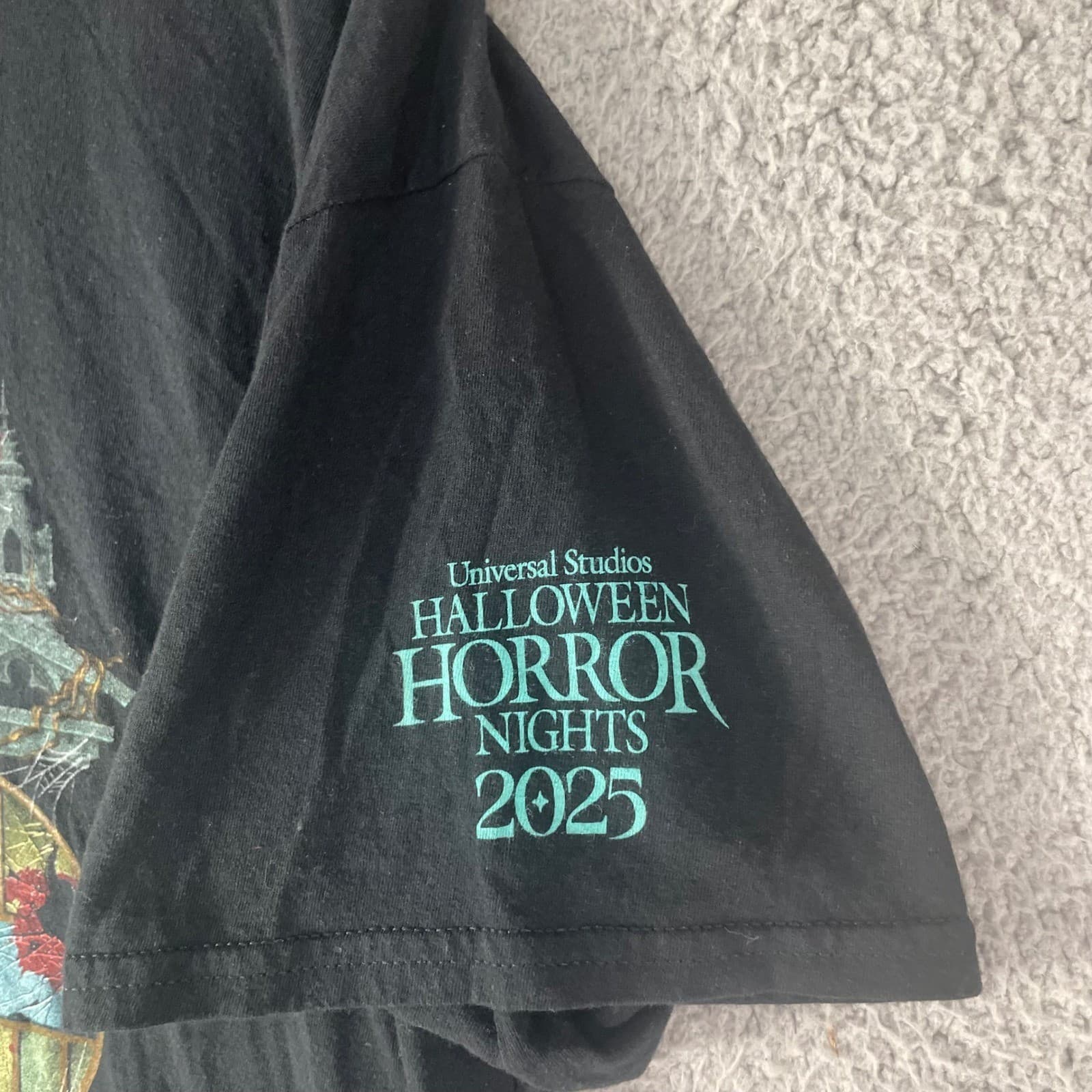 Halloween Horror Nights 2025 Shirt XL Universal Team Member HHN Black Tee - Thumbnail 5