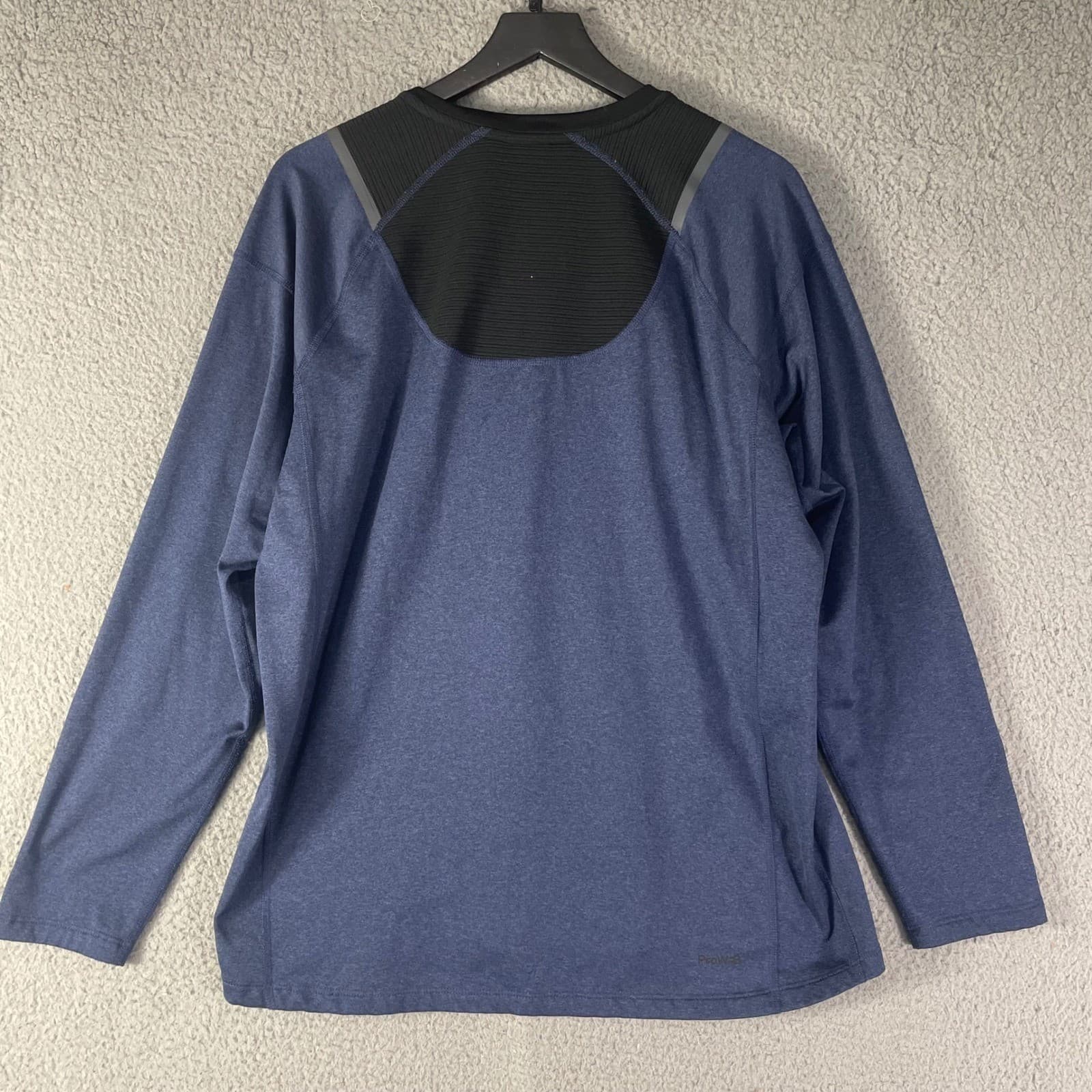Spyder Active Shirt Mens Large Blue Black Long Sleeve Athletic Hiking - Thumbnail 6