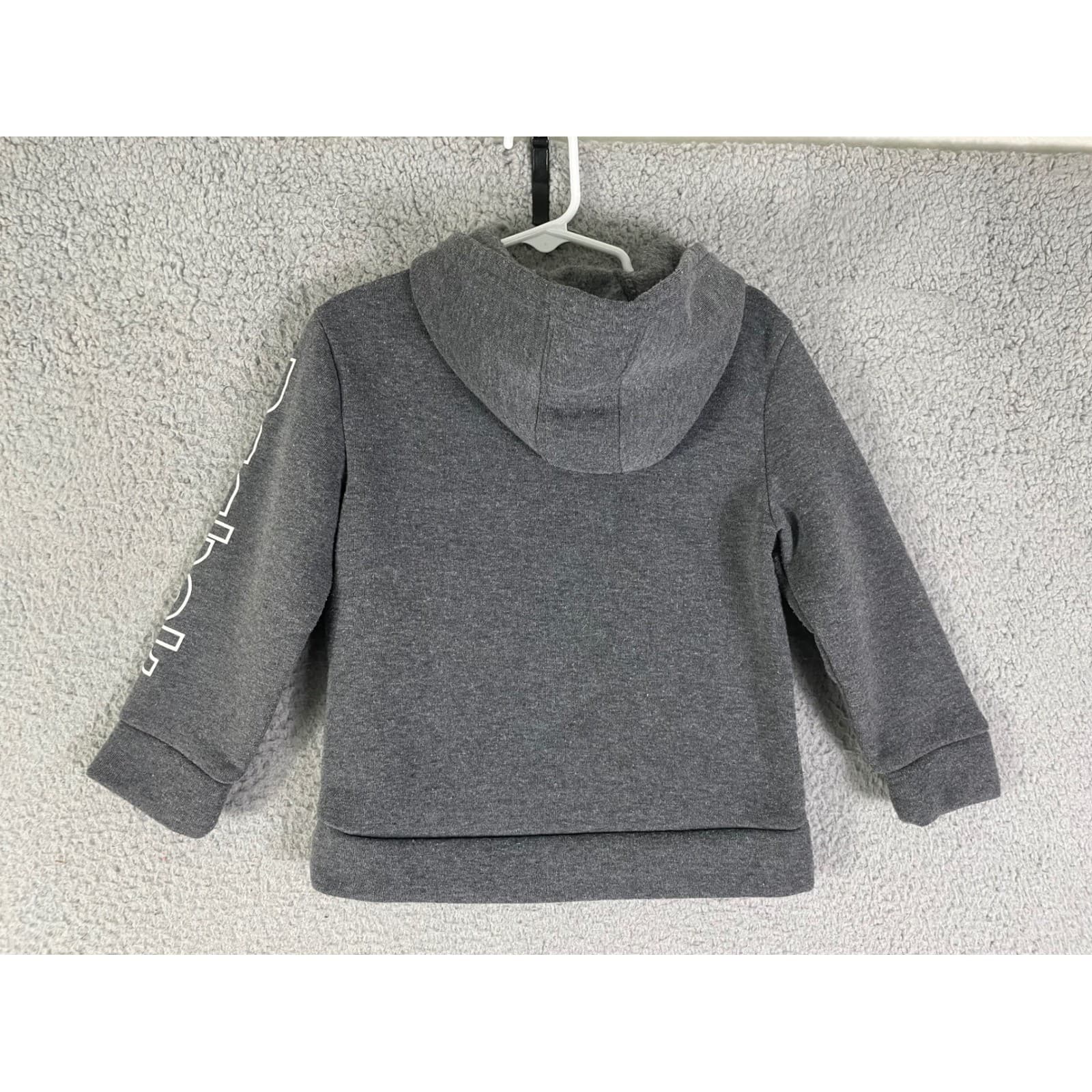 Reebok Toddler Hoodie Gray Pullover Logo Sweatshirt Size 3T Athleisure - Thumbnail 5