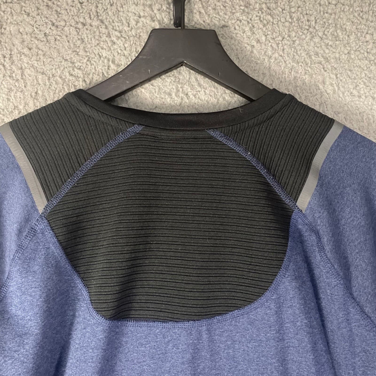 Spyder Active Shirt Mens Large Blue Black Long Sleeve Athletic Hiking - Thumbnail 7