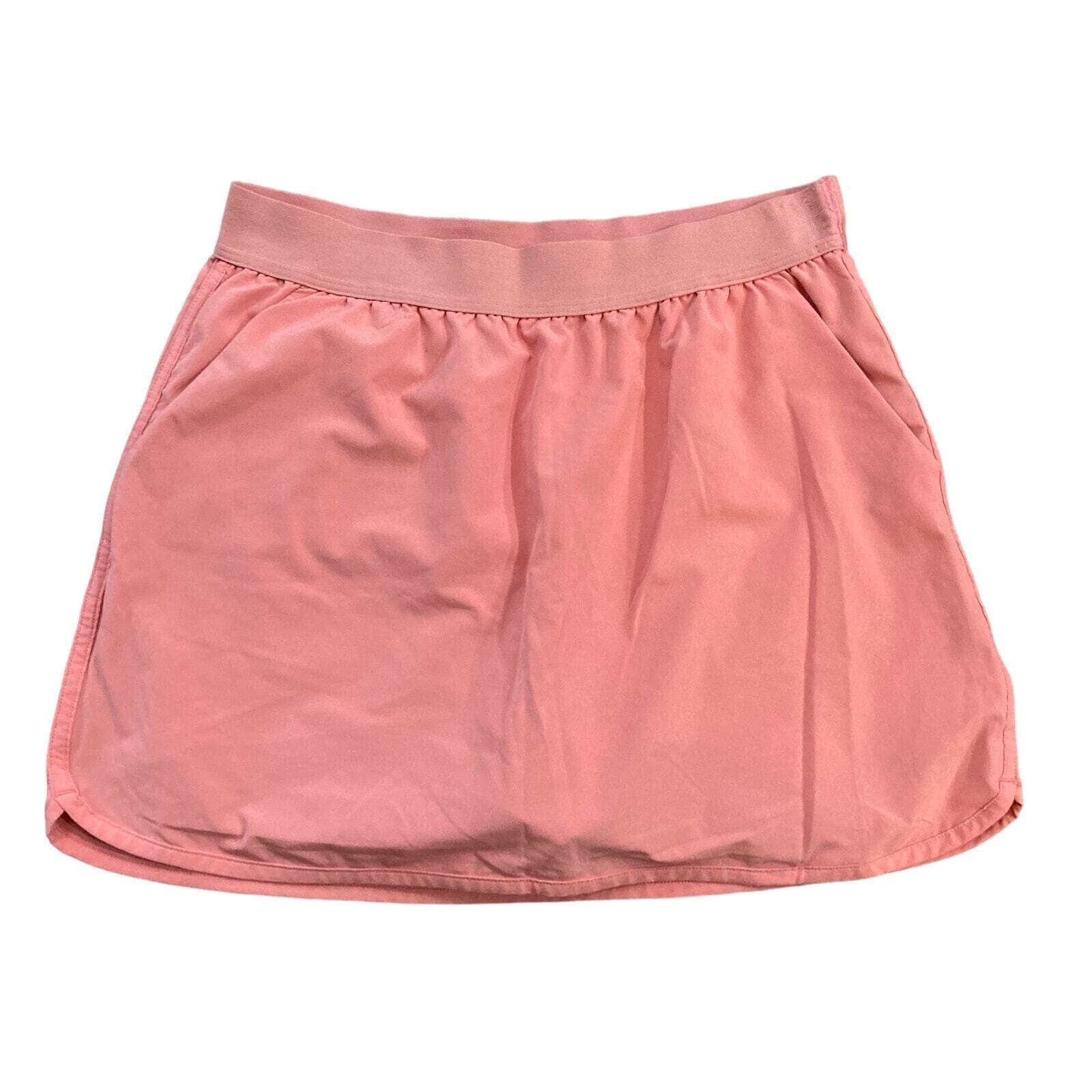 Slazenger Girls Golf Skort XS Pink Coral Tennis Skirt Elastic Waist Shorts - Thumbnail 2
