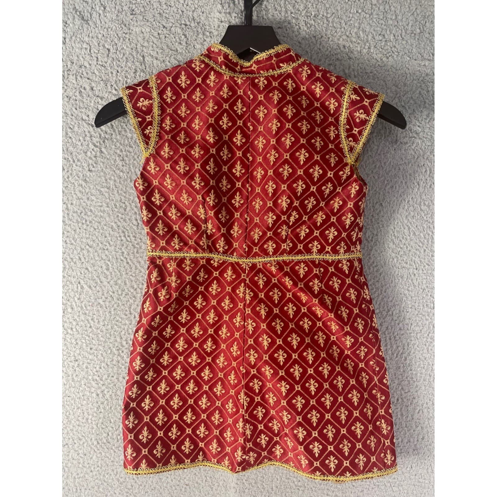 Boys Prince Costume Red Gold Vest Pants Hat Renaissance Halloween Kids Small - Thumbnail 5