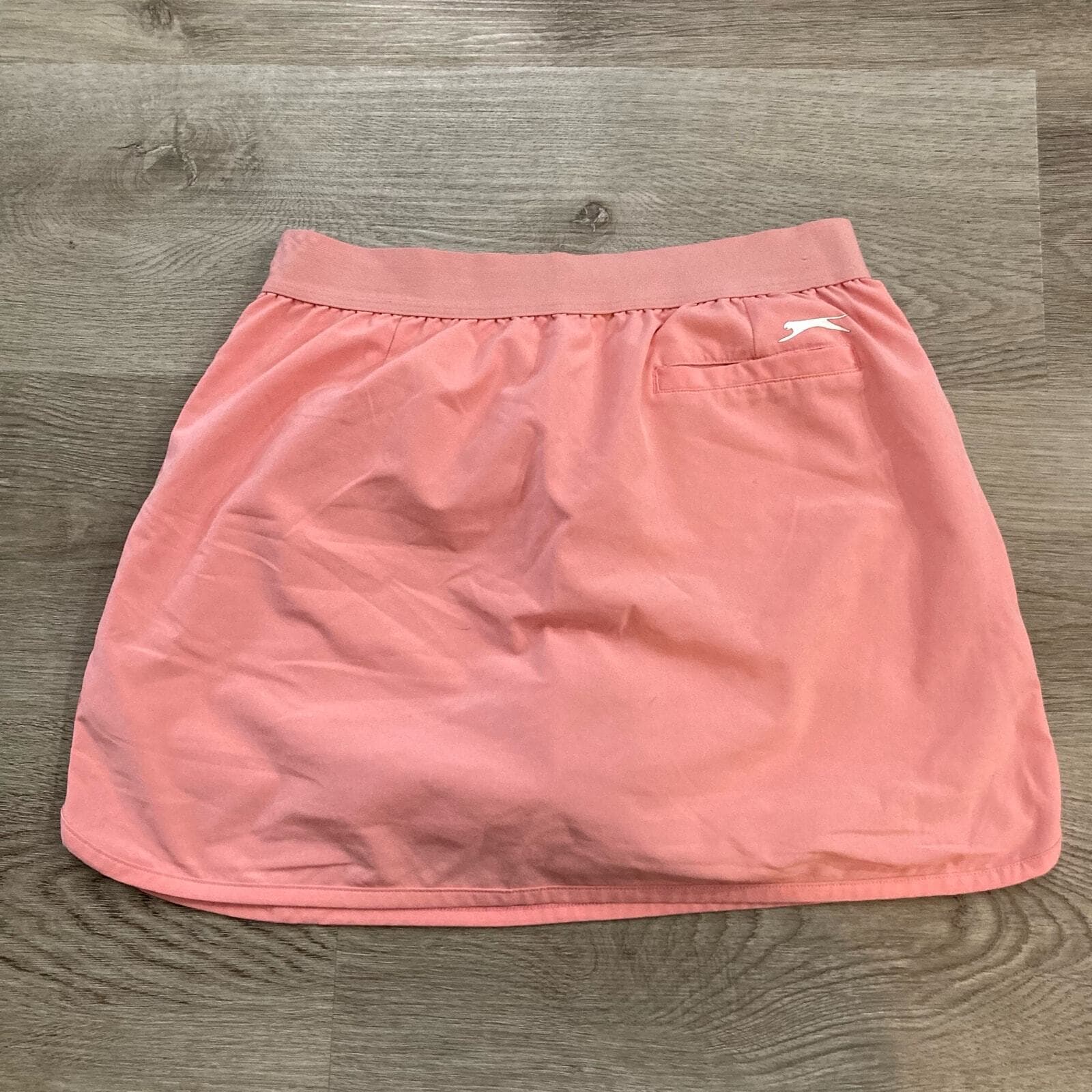 Slazenger Girls Golf Skort XS Pink Coral Tennis Skirt Elastic Waist Shorts - Thumbnail 6