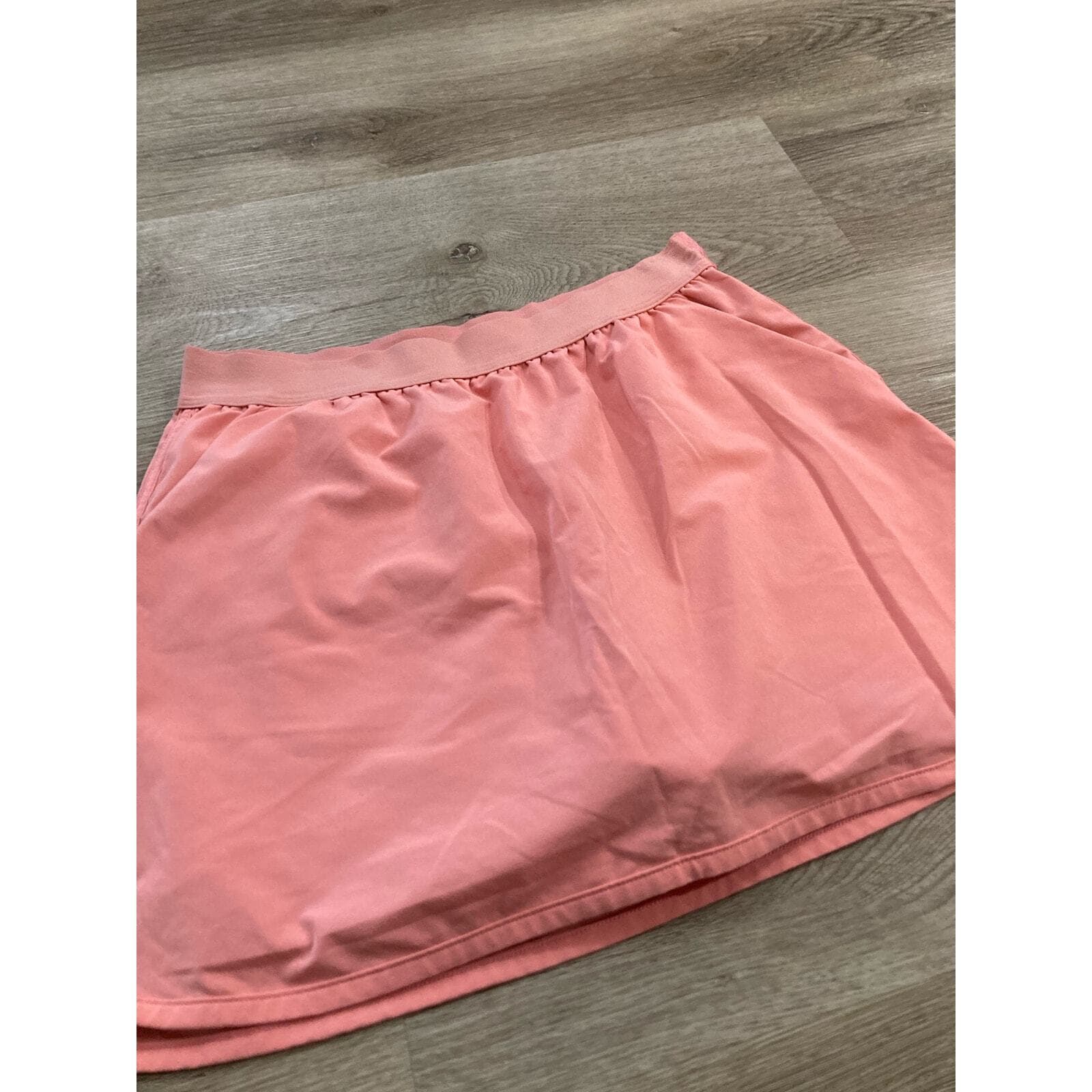 Slazenger Girls Golf Skort XS Pink Coral Tennis Skirt Elastic Waist Shorts - Thumbnail 7