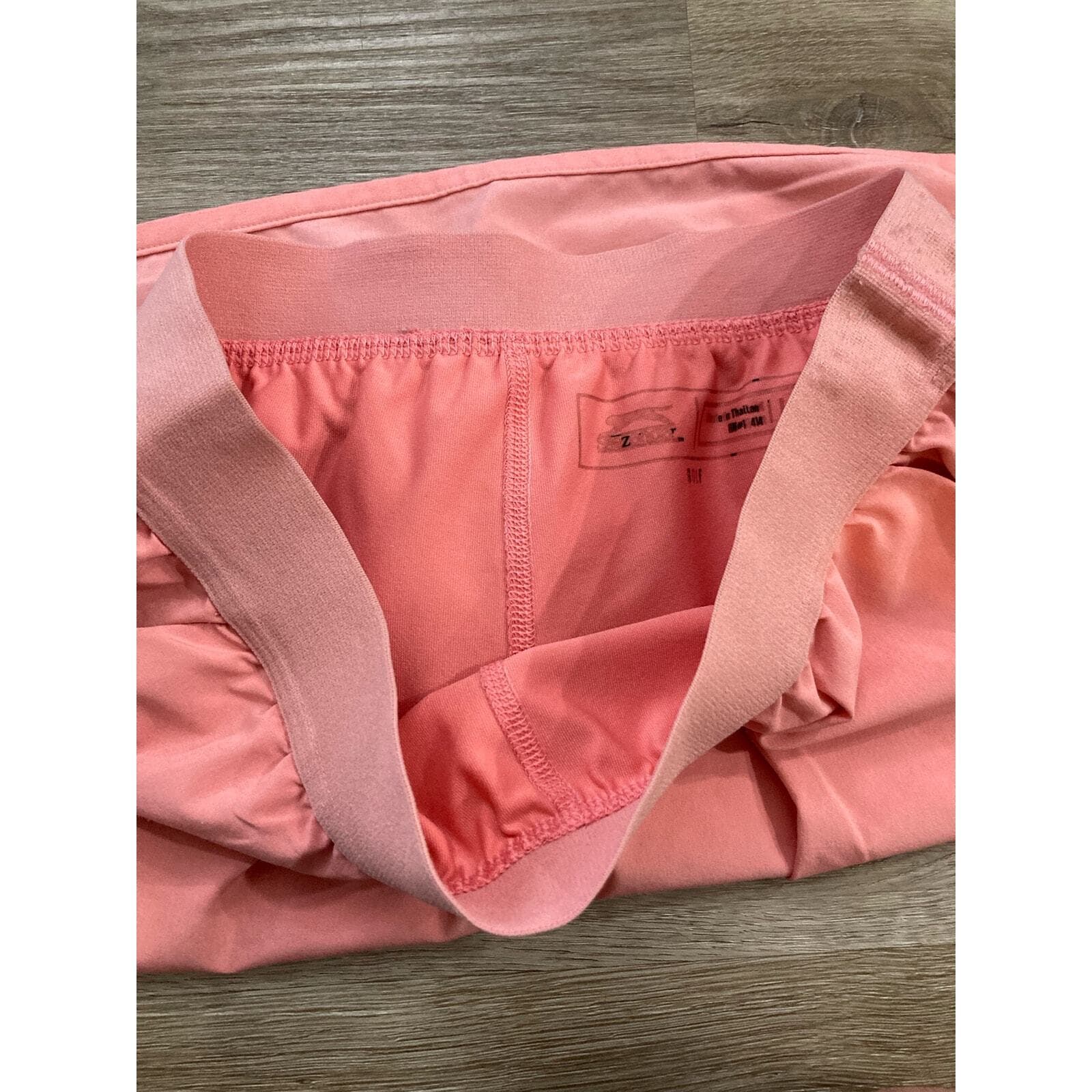 Slazenger Girls Golf Skort XS Pink Coral Tennis Skirt Elastic Waist Shorts - Thumbnail 9