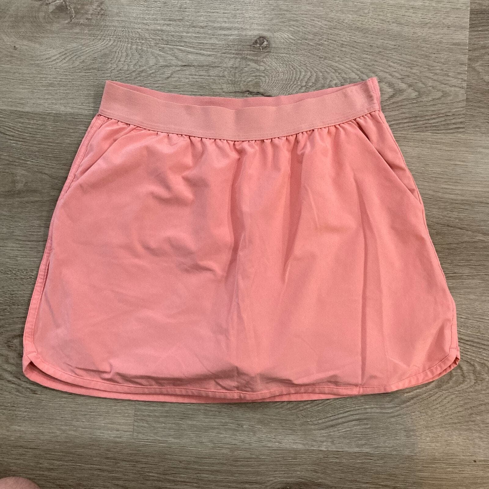 Slazenger Girls Golf Skort XS Pink Coral Tennis Skirt Elastic Waist Shorts - Thumbnail 3