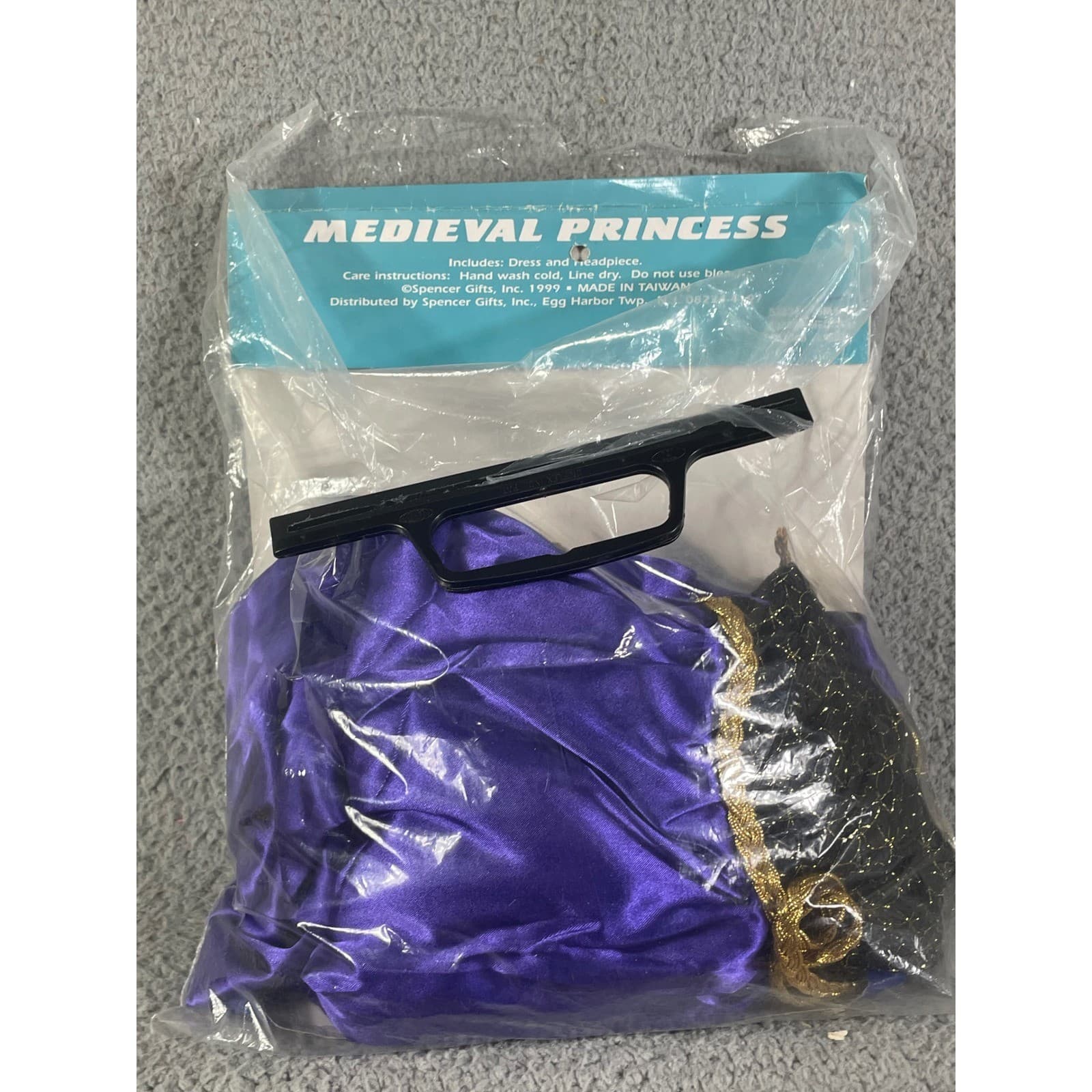 Medieval Princess Costume Small Purple Renaissance Dress Crown Halloween Vintage - Thumbnail 13