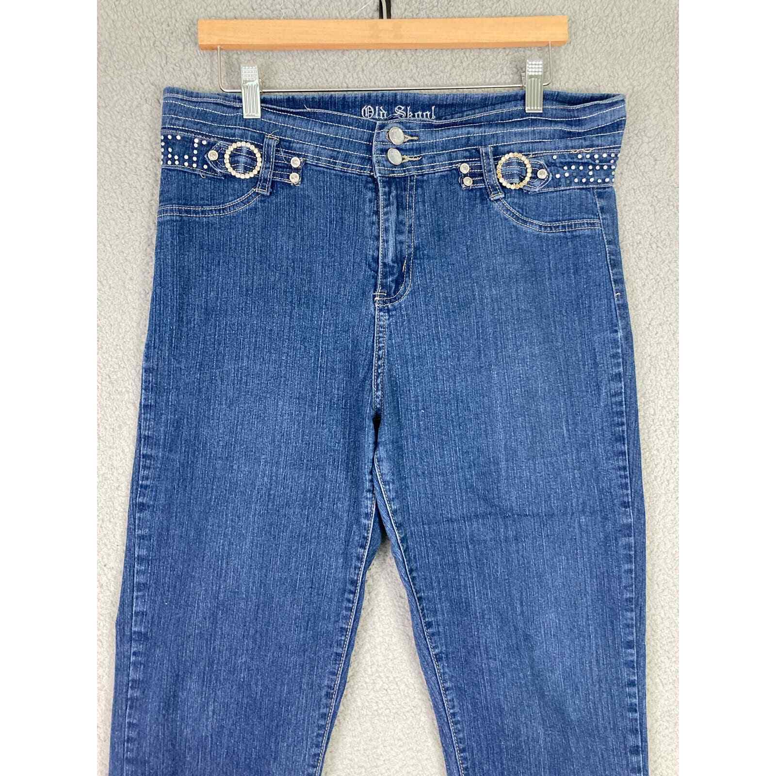 Women's Jeans Denim Old Skool Size 14 Classic Casual Vintage Style Trendy - Thumbnail 7