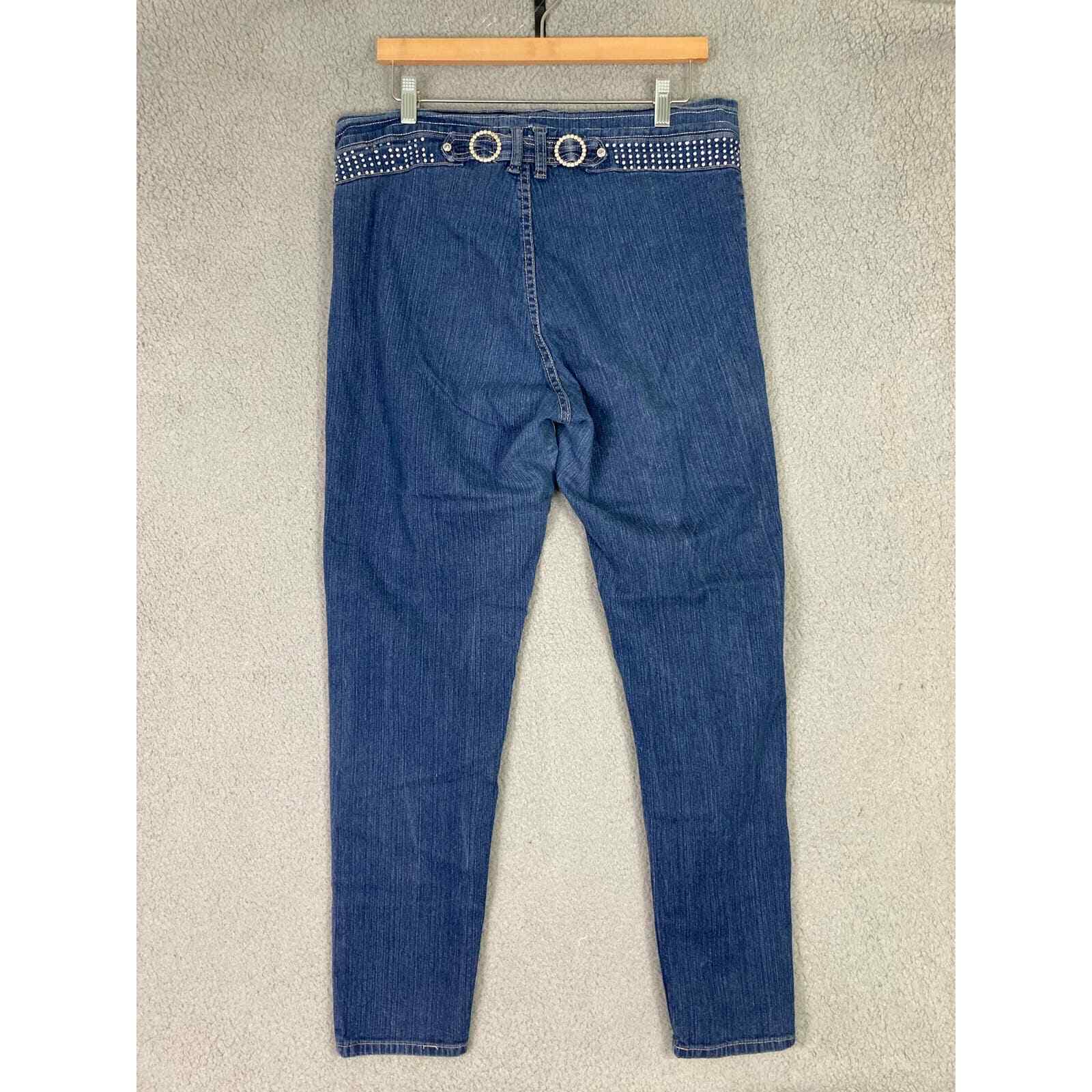 Women's Jeans Denim Old Skool Size 14 Classic Casual Vintage Style Trendy - Thumbnail 6
