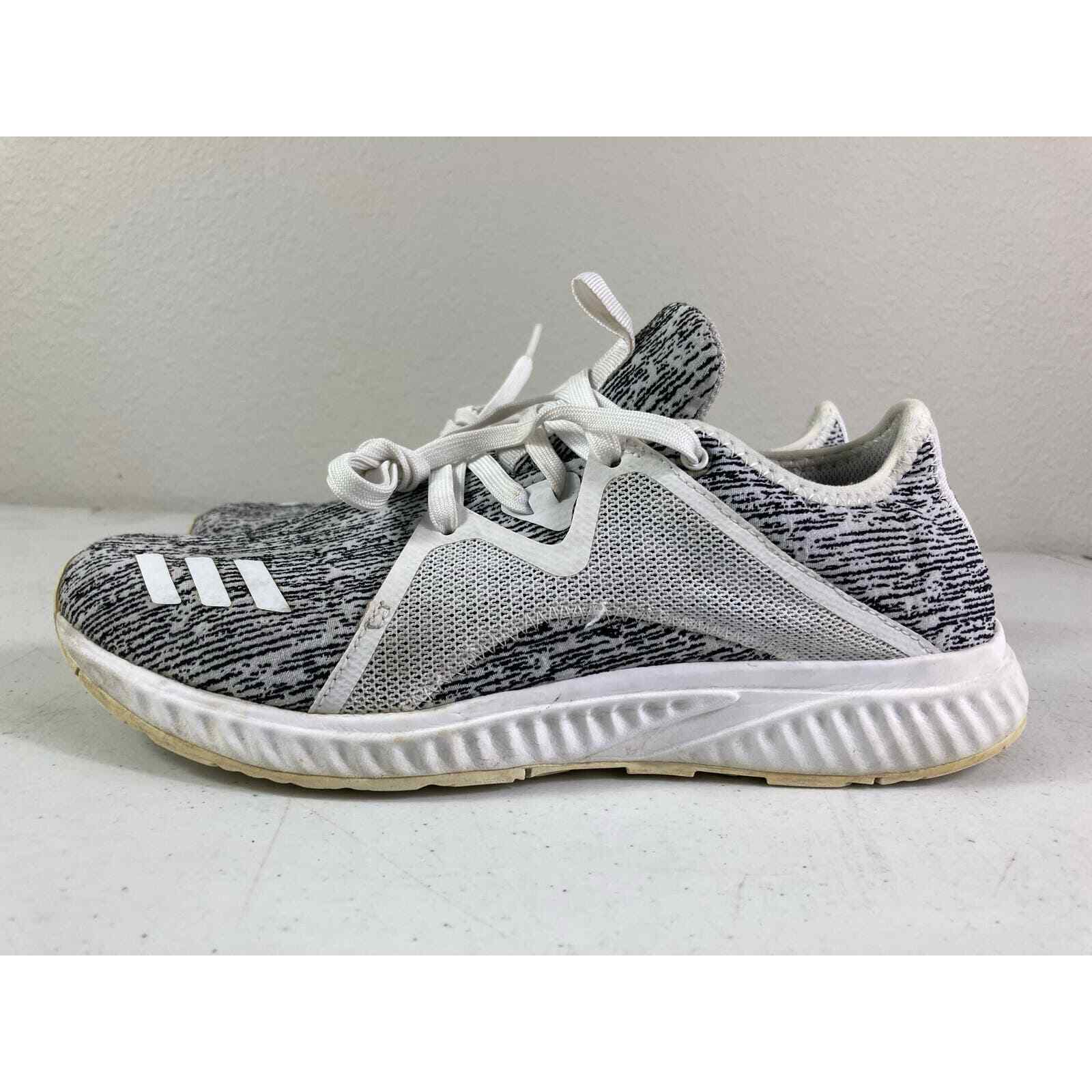 Adidas Edge Lux Bounce Womens Running Shoes White Gray Knit Sneakers Size 8.5 - Thumbnail 4