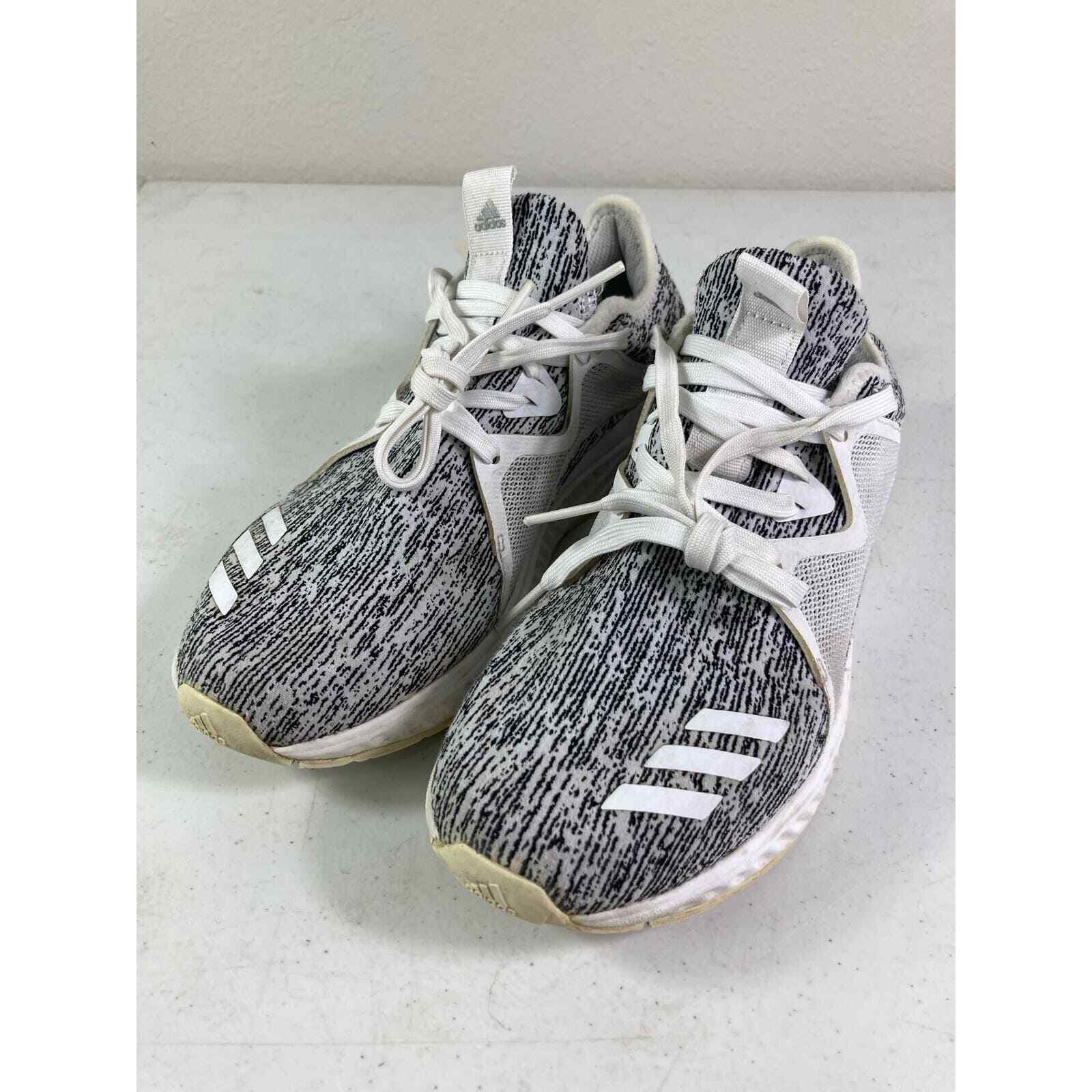 Adidas Edge Lux Bounce Womens Running Shoes White Gray Knit Sneakers Size 8.5 - Thumbnail 6