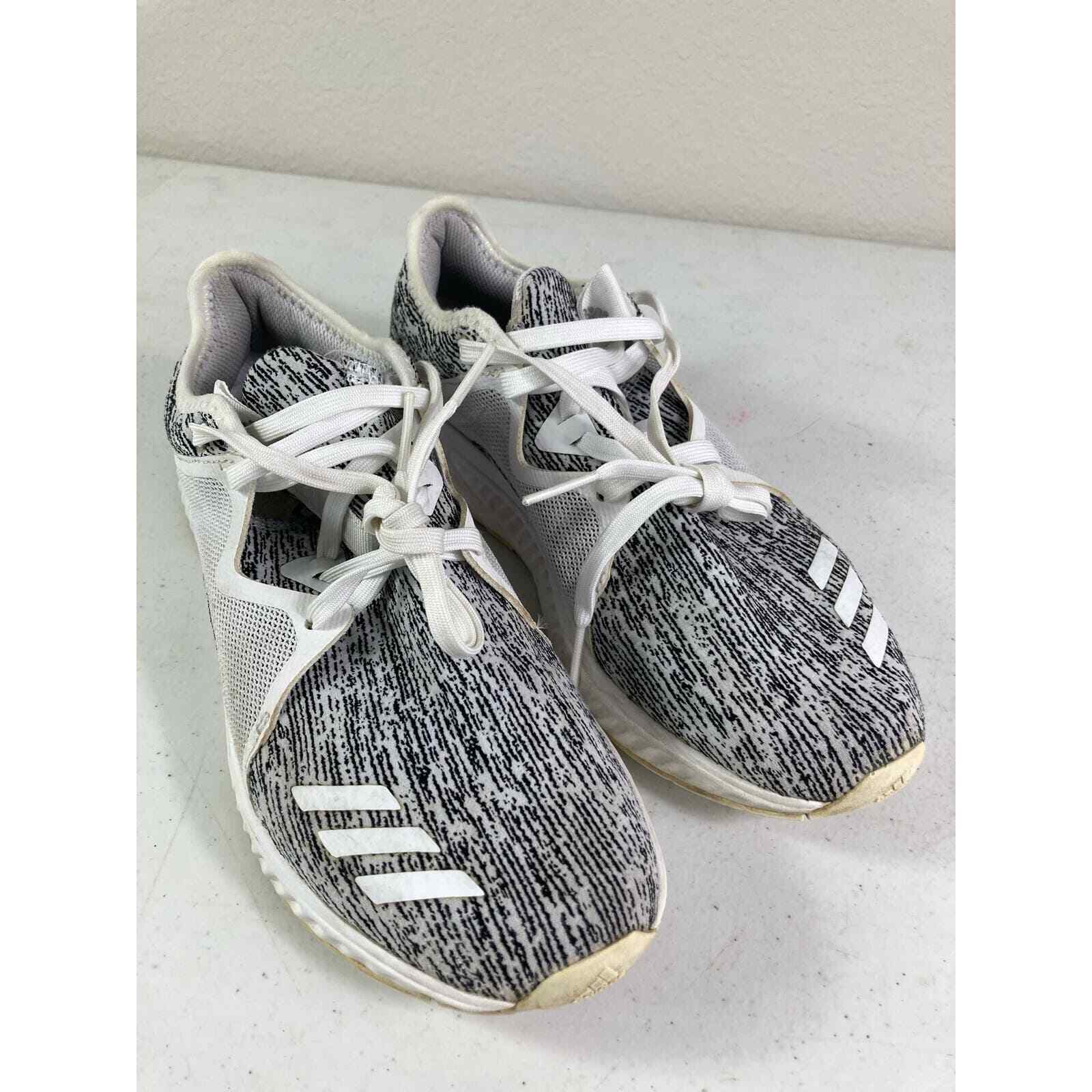 Adidas Edge Lux Bounce Womens Running Shoes White Gray Knit Sneakers Size 8.5 - Thumbnail 8