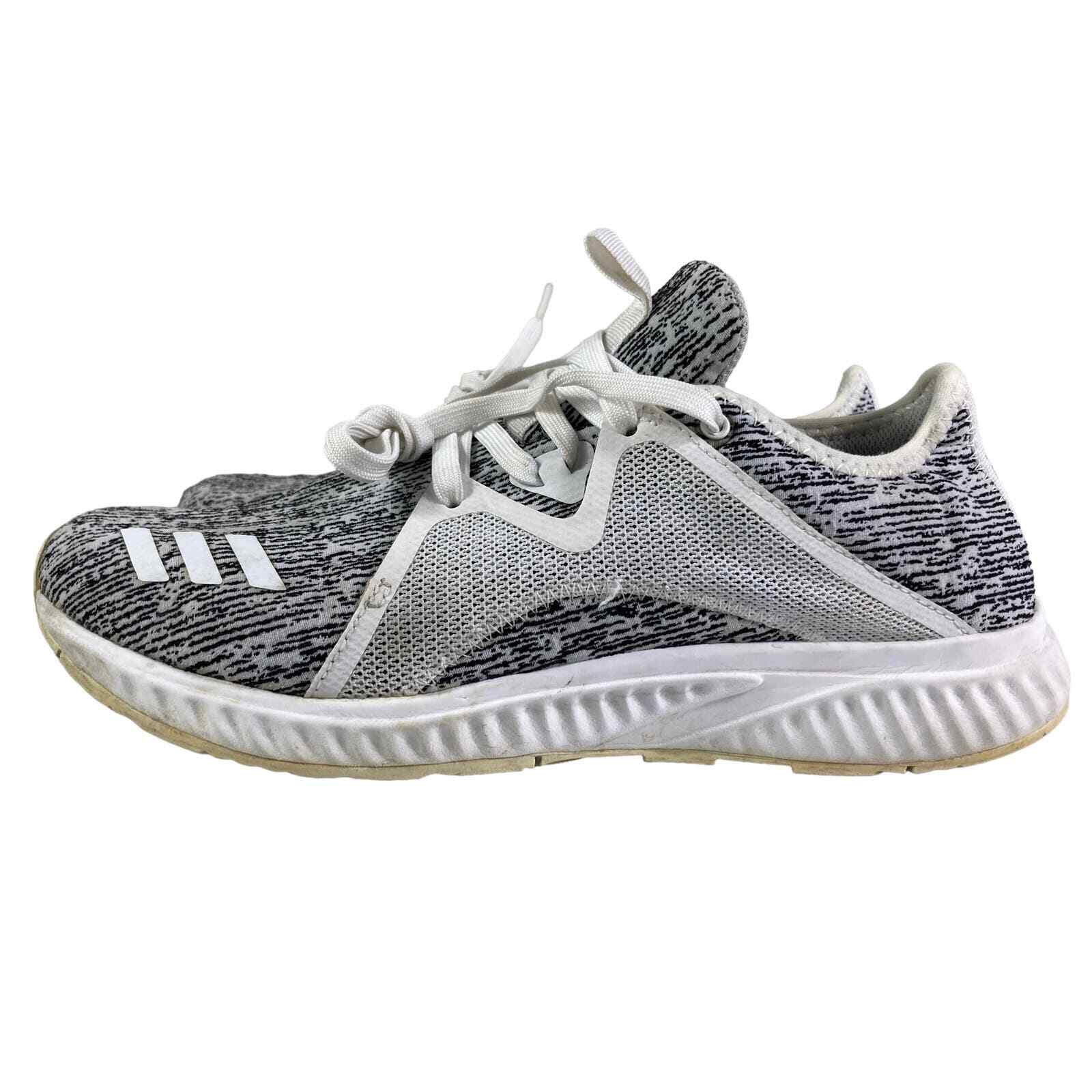 Adidas Edge Lux Bounce Womens Running Shoes White Gray Knit Sneakers Size 8.5 - Thumbnail 2