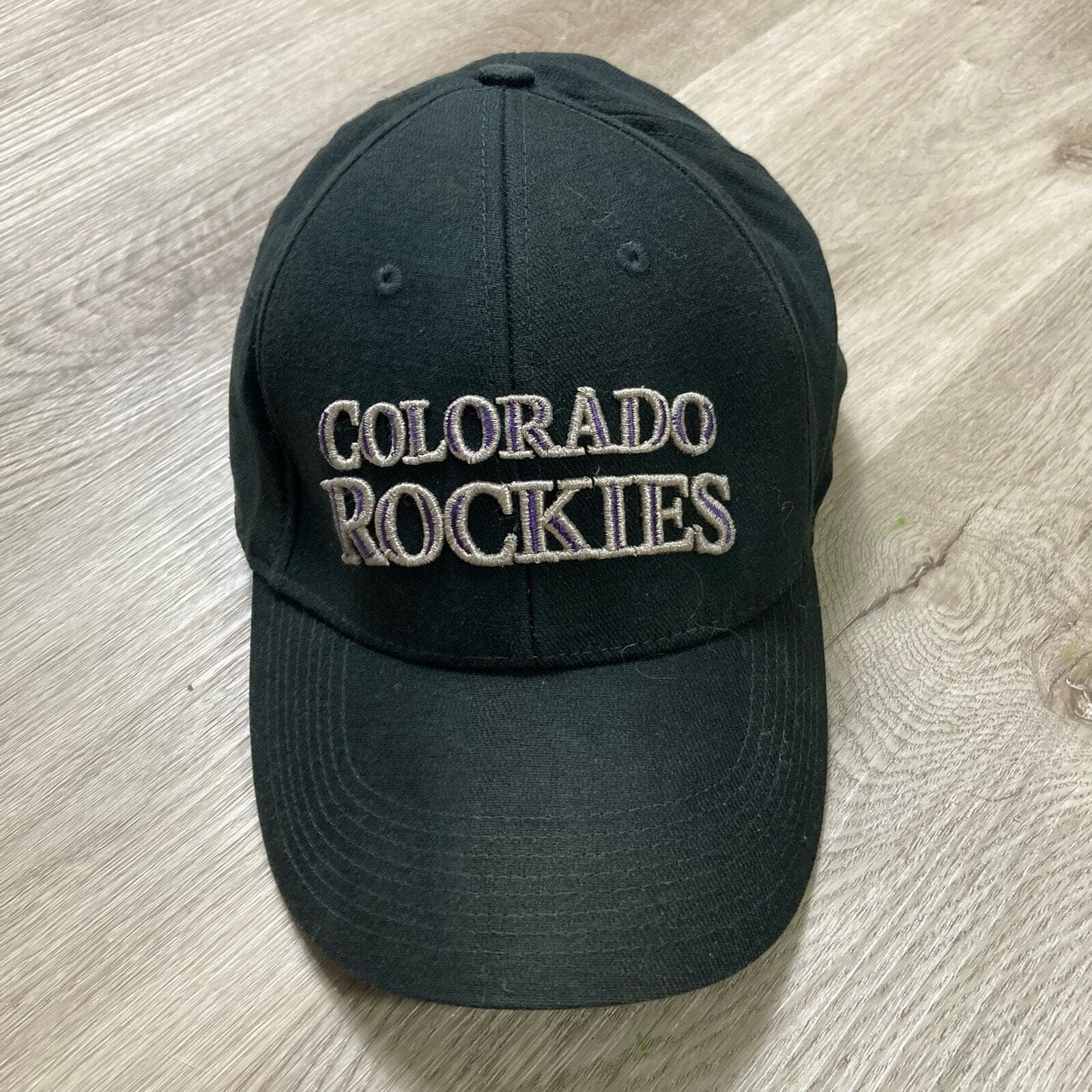 Vintage Colorado Rockies Snapback Hat Cap Nike MLB Black Unisex Adult - Thumbnail 2