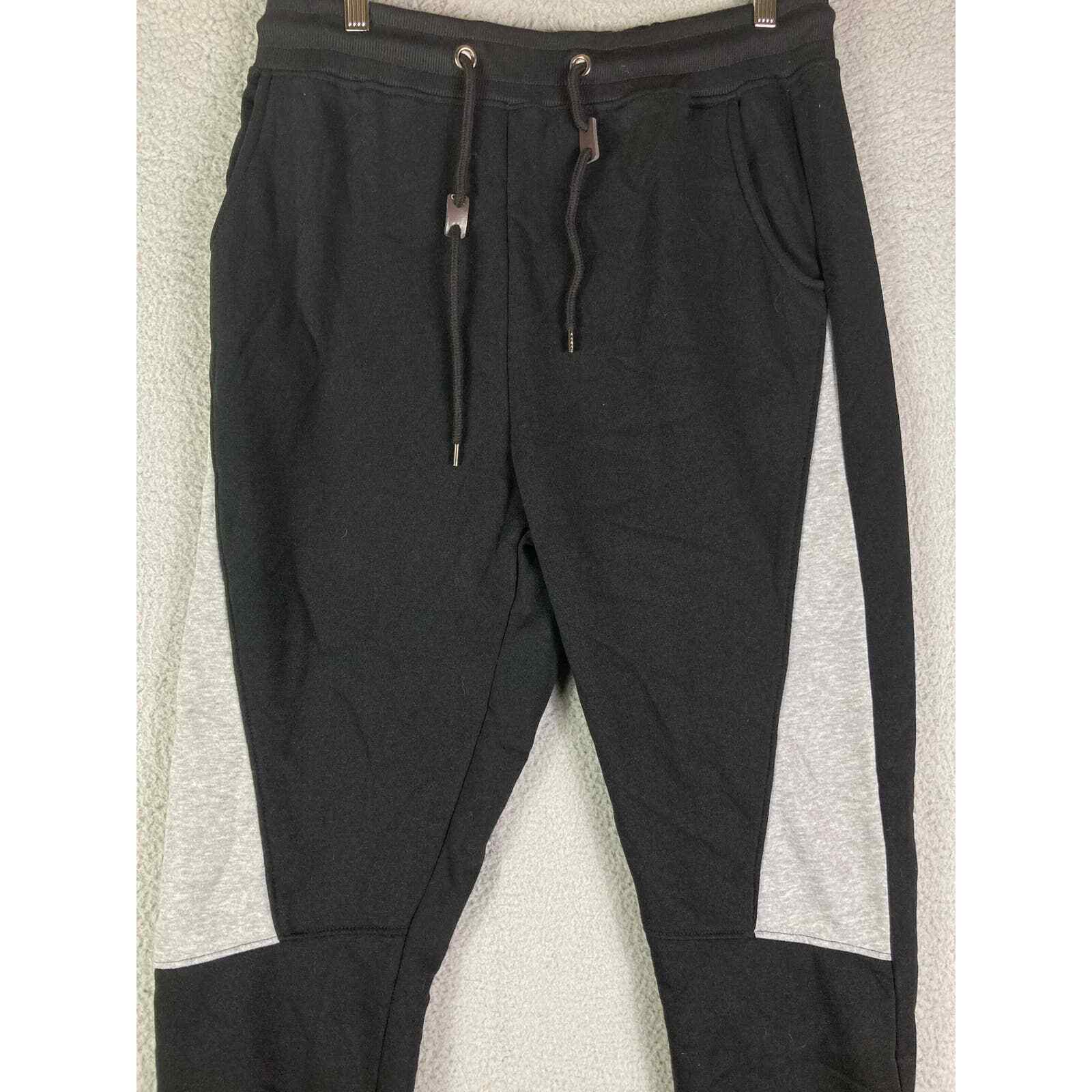 Sweatpants Mens New Fleece Jogger Pants Athletic Joggers Black Galaxy Size Large - Thumbnail 7