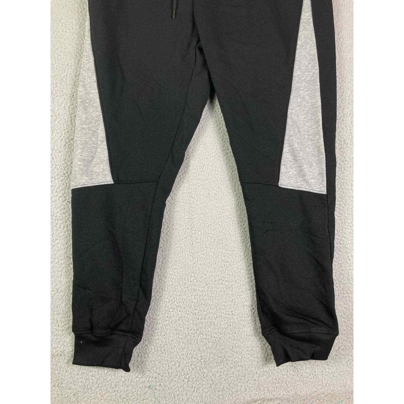 Sweatpants Mens New Fleece Jogger Pants Athletic Joggers Black Galaxy Size Large - Thumbnail 8