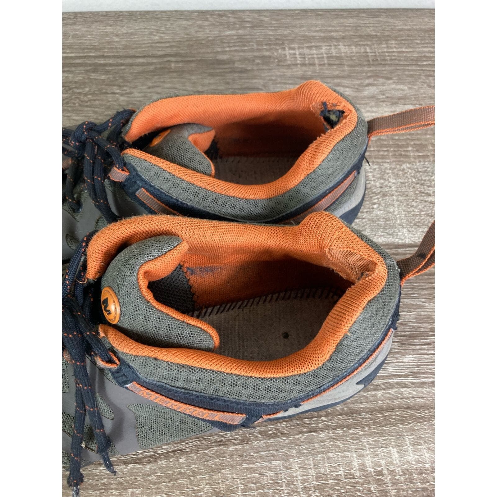 Merrell Hiking Shoes Boulder Burnt Orange Mens Size 10.5 Brown Running Outdoors - Thumbnail 15