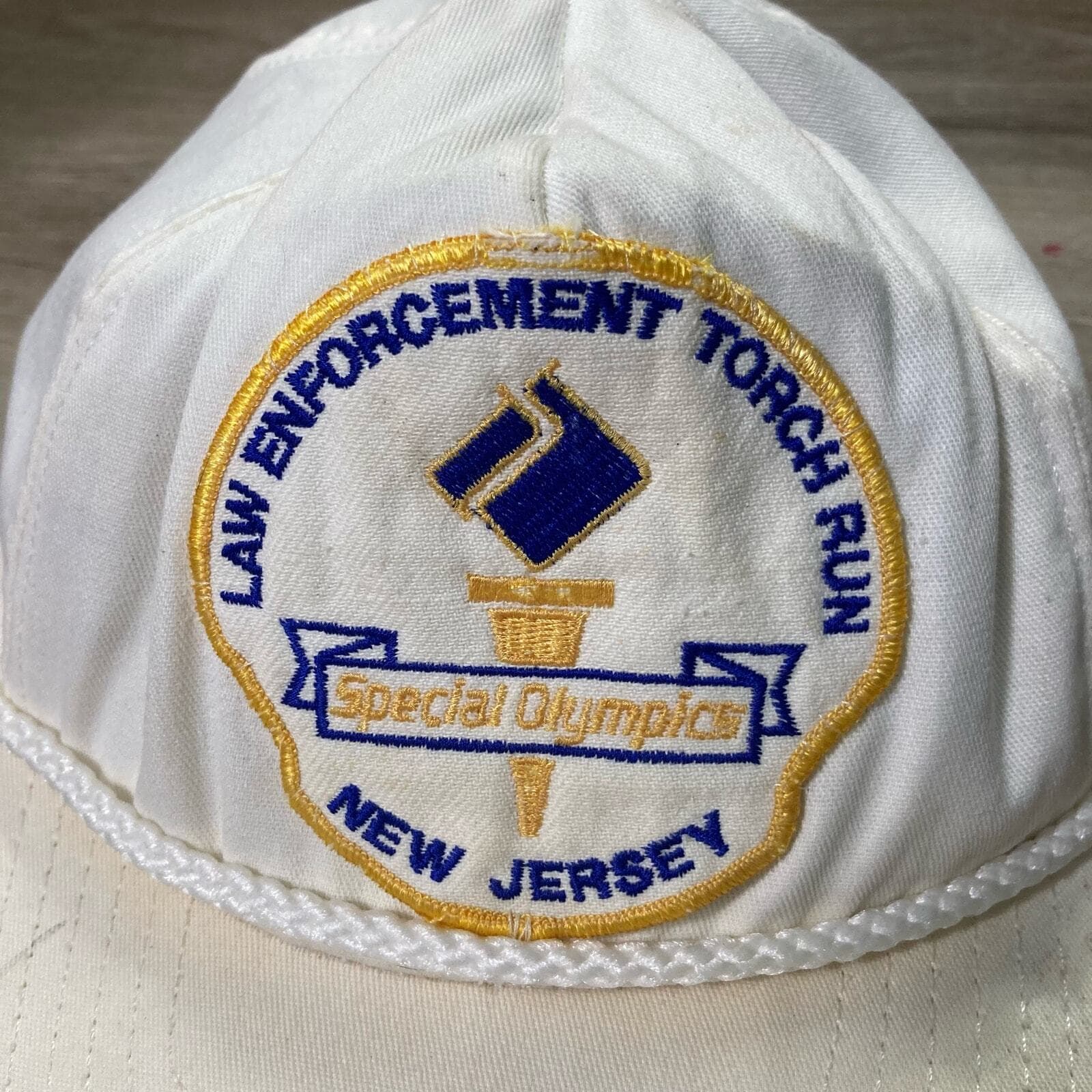 Vintage Law Enforcement Torch Run Special Olympics Trucker Hat New Jersey Rope - Thumbnail 3