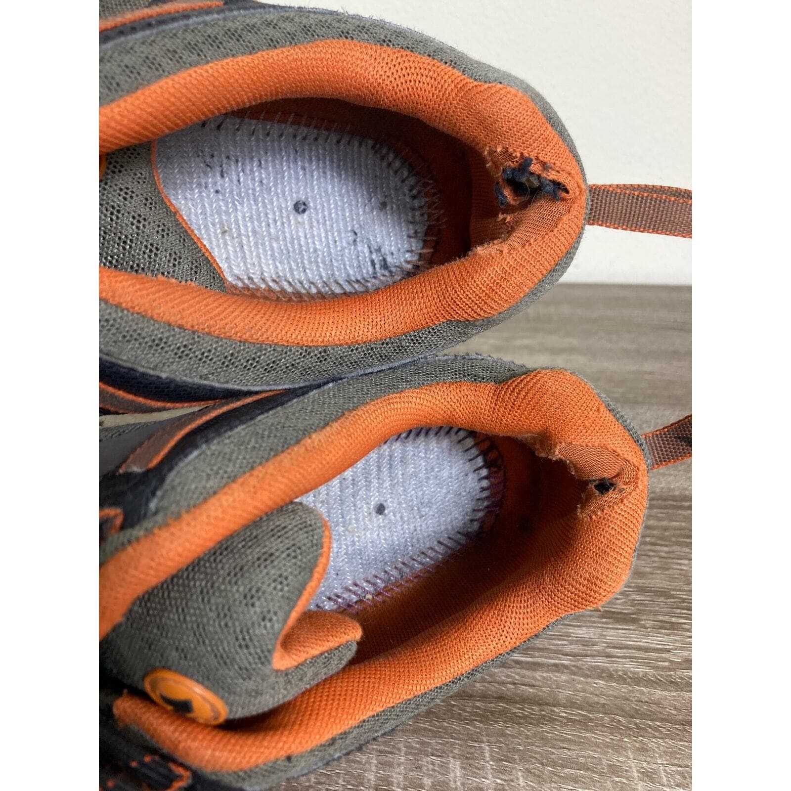 Merrell Hiking Shoes Boulder Burnt Orange Mens Size 10.5 Brown Running Outdoors - Thumbnail 12