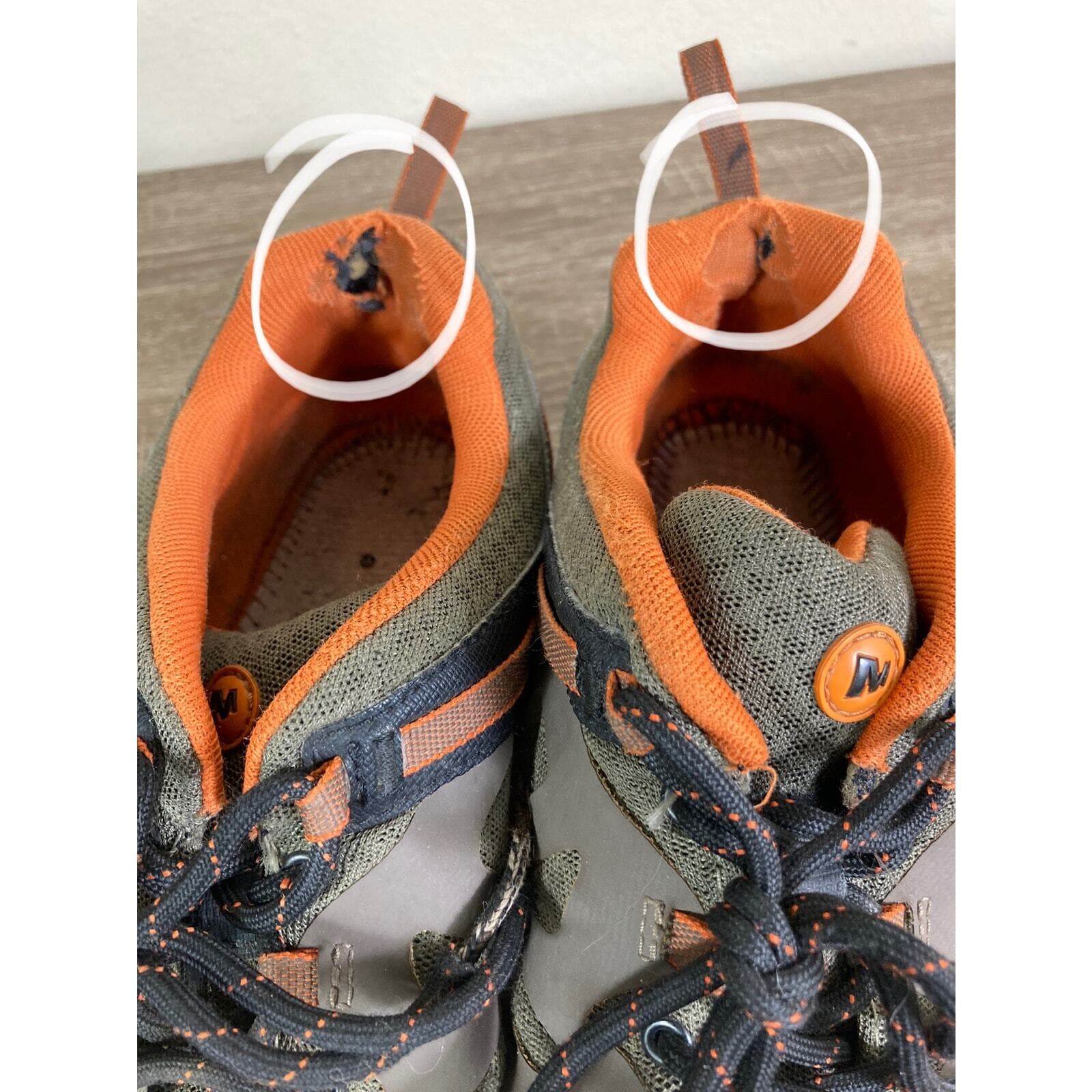 Merrell Hiking Shoes Boulder Burnt Orange Mens Size 10.5 Brown Running Outdoors - Thumbnail 4