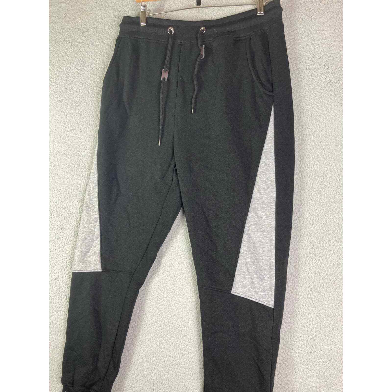 Sweatpants Mens New Fleece Jogger Pants Athletic Joggers Black Galaxy Size Large - Thumbnail 9