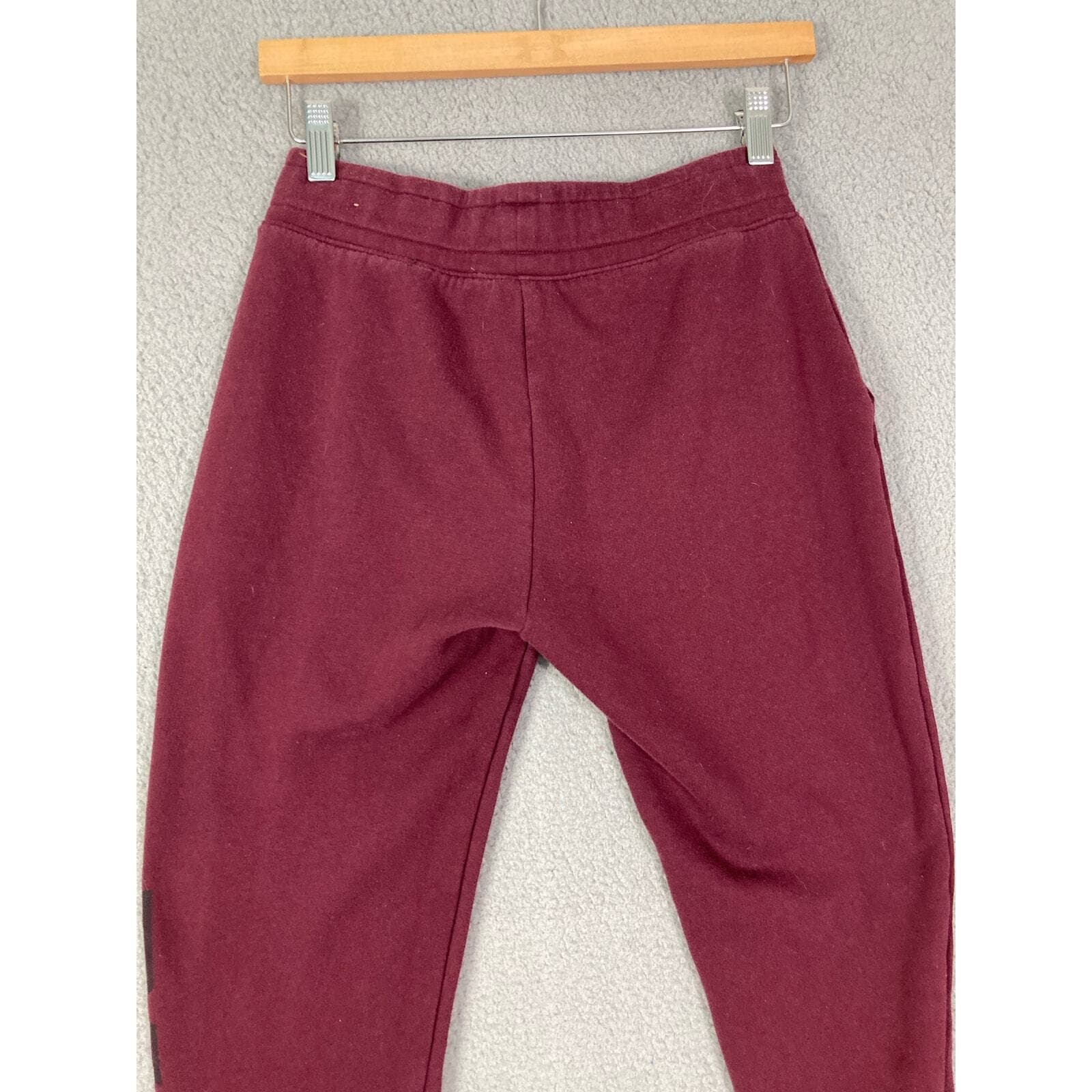 Victorias Secret PINK Everyday Lounge Skinny Jogger Pants Small Burgundy Maroon - Thumbnail 9