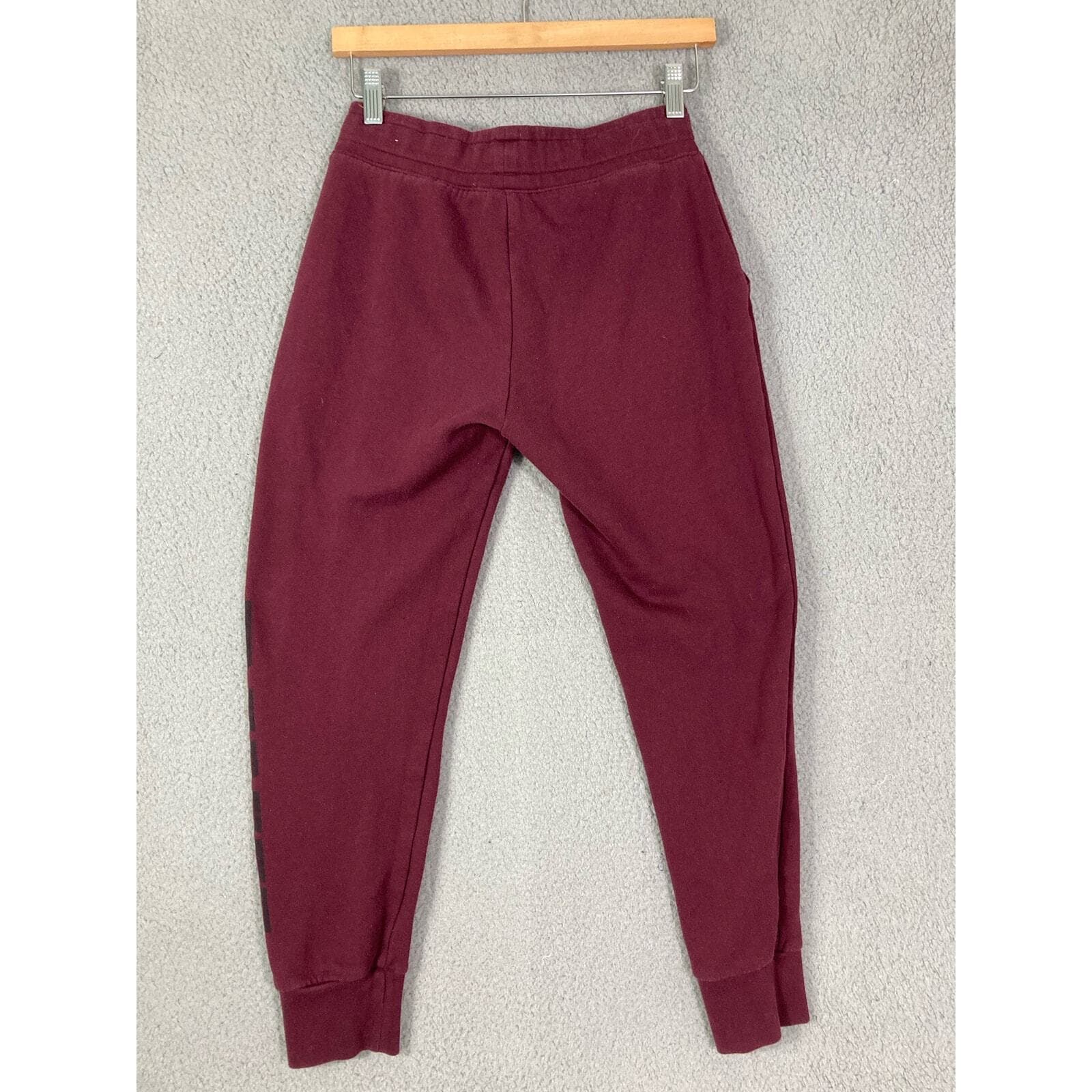 Victorias Secret PINK Everyday Lounge Skinny Jogger Pants Small Burgundy Maroon - Thumbnail 5