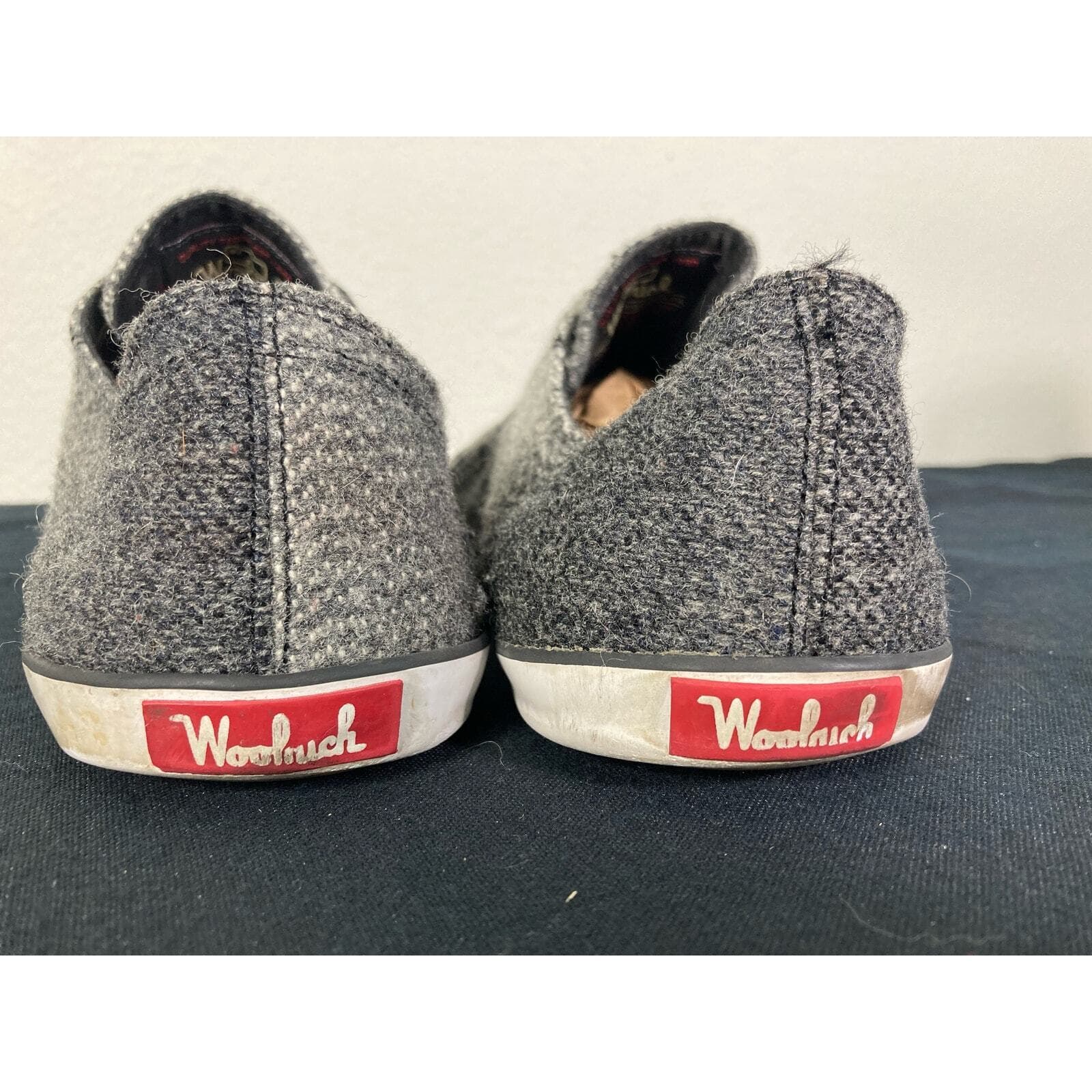 Woolrich Mens Low Top Sneakers Size 11 Gray Tweed Woolen Woven Lace Up Shoes M11 - Thumbnail 8