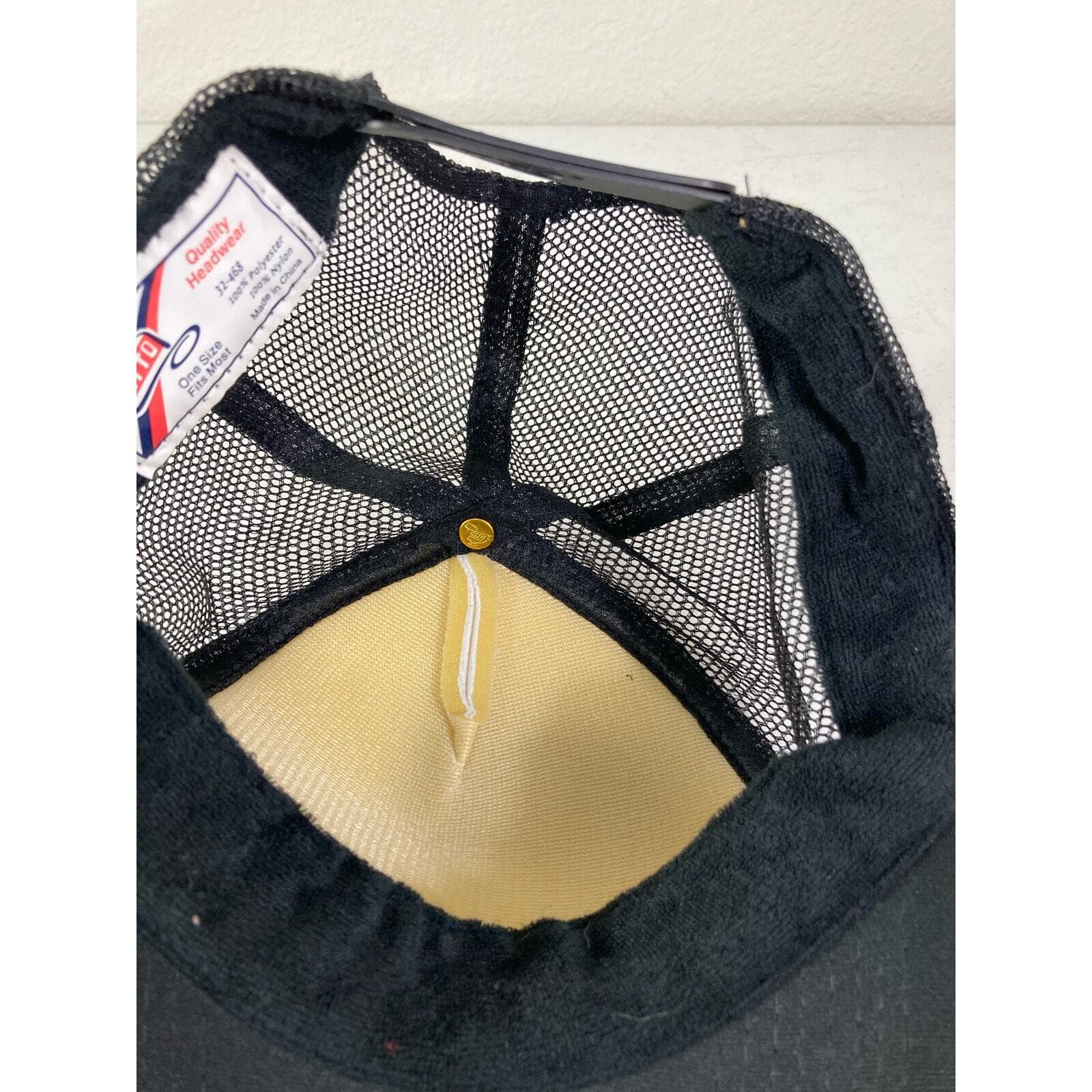 Vintage Otto USBlanks Trucker Hat Snapback Mesh Cap Black White Made in USA 90s - Thumbnail 11